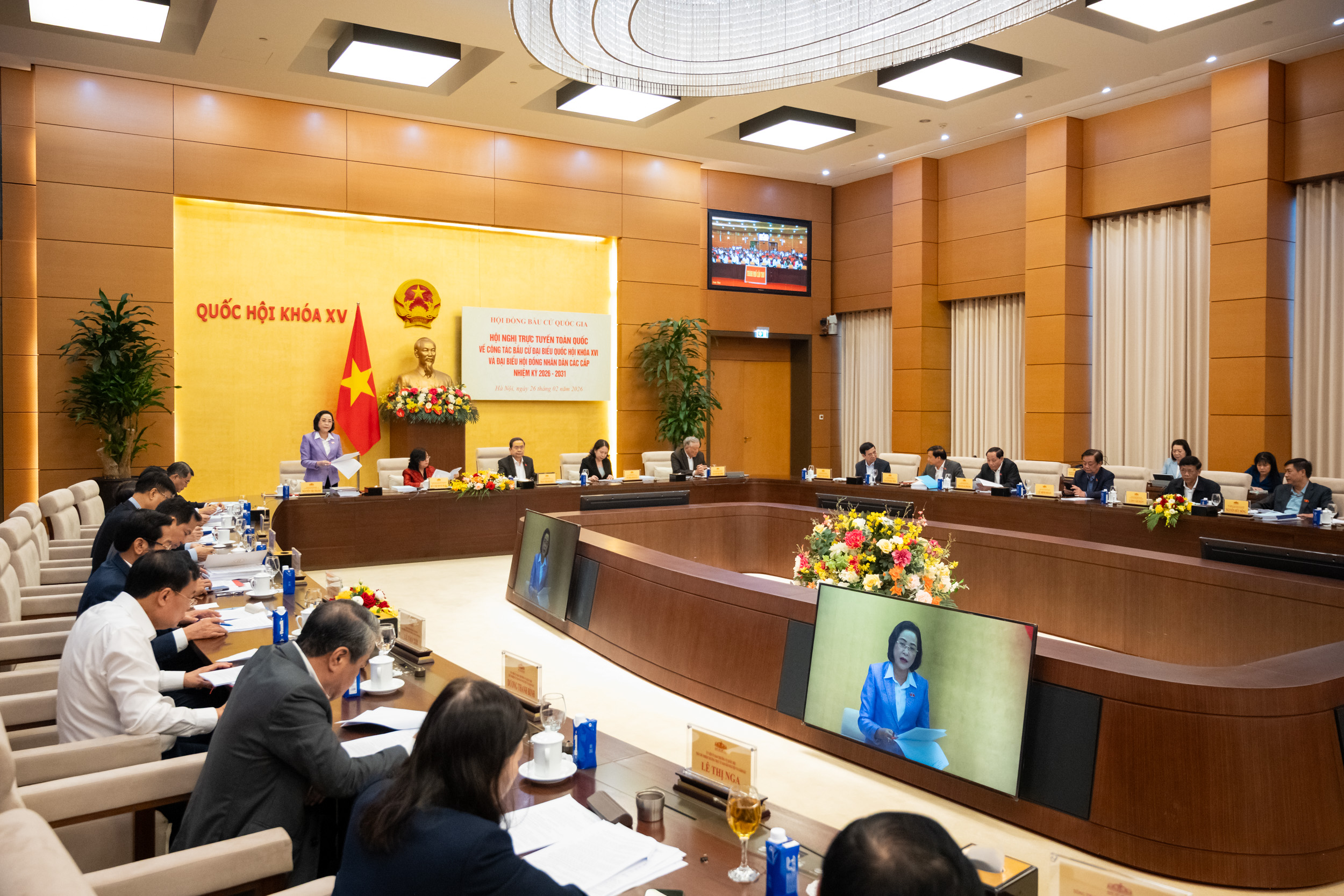 Khai mạc hội nghị trực tuyến toàn quốc triển khai công tác bầu cử