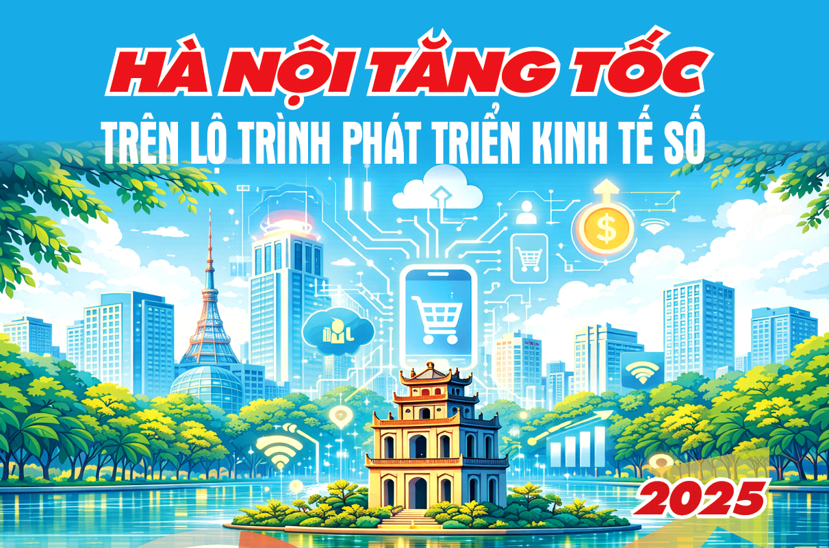 Hà Nội tăng tốc trên lộ trình phát triển kinh tế số