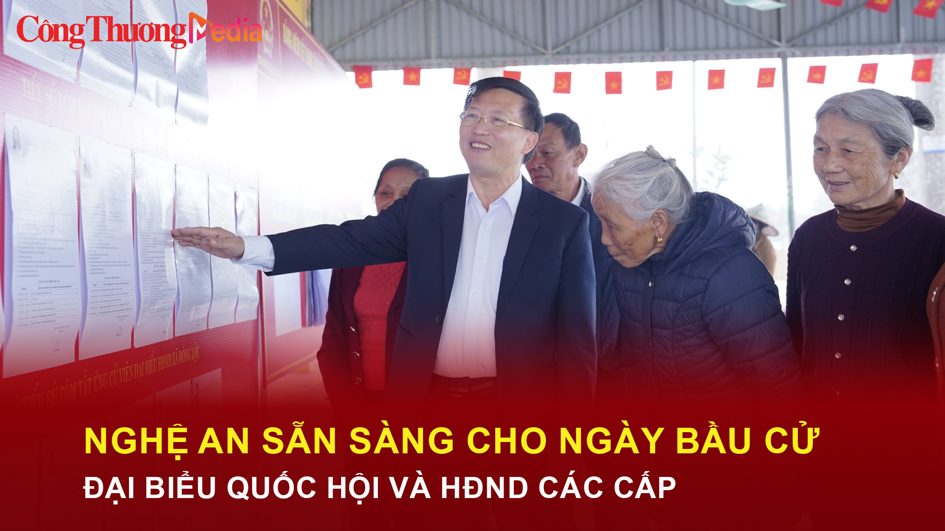 Nghệ An sẵn sàng cho ngày bầu cử đại biểu Quốc hội và Hội đồng nhân dân các cấp