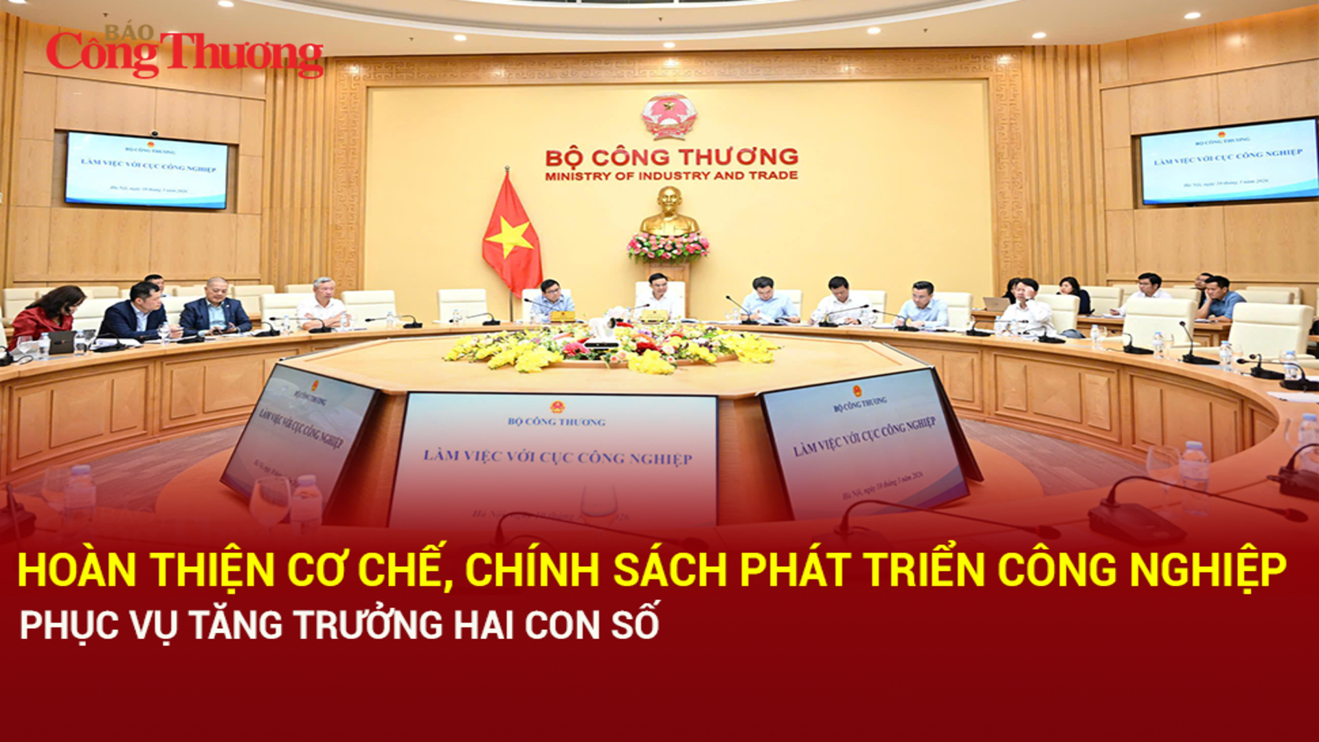 Hoàn thiện cơ chế, chính sách phát triển công nghiệp phục vụ tăng trưởng 2 con số