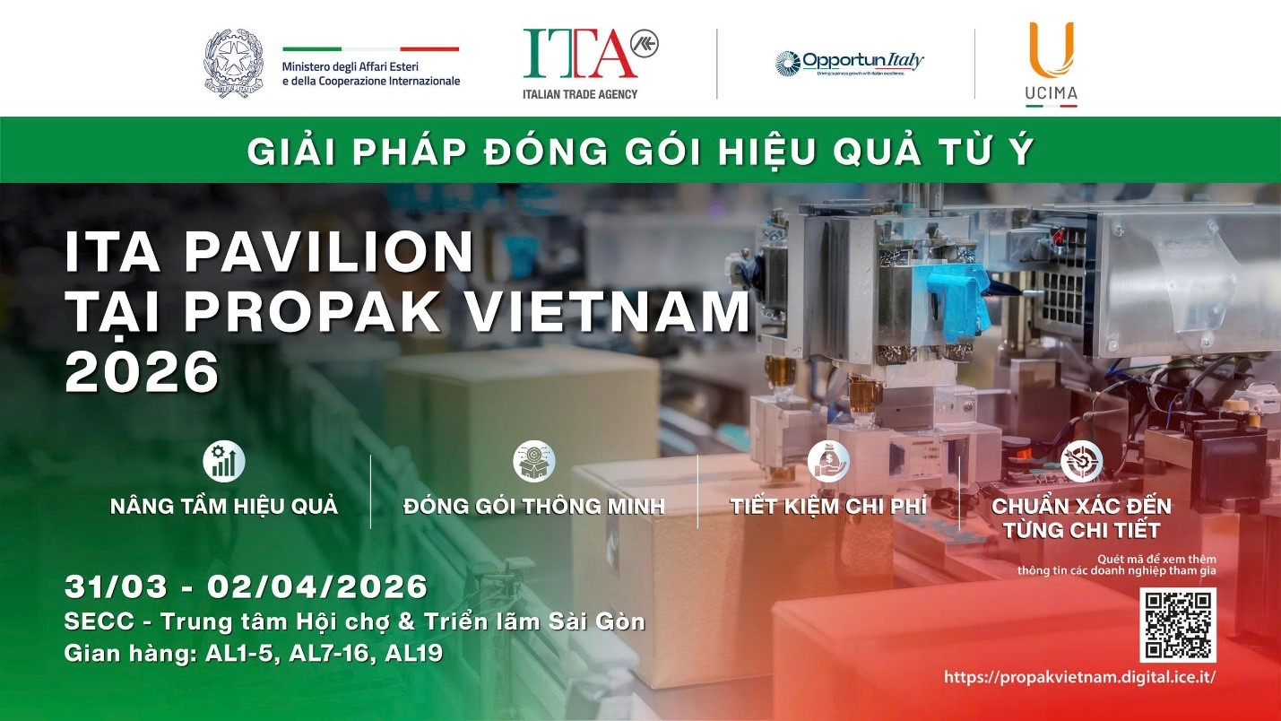 Khám phá giải pháp đóng gói hiệu quả từ Ý tại ProPak Vietnam 2026