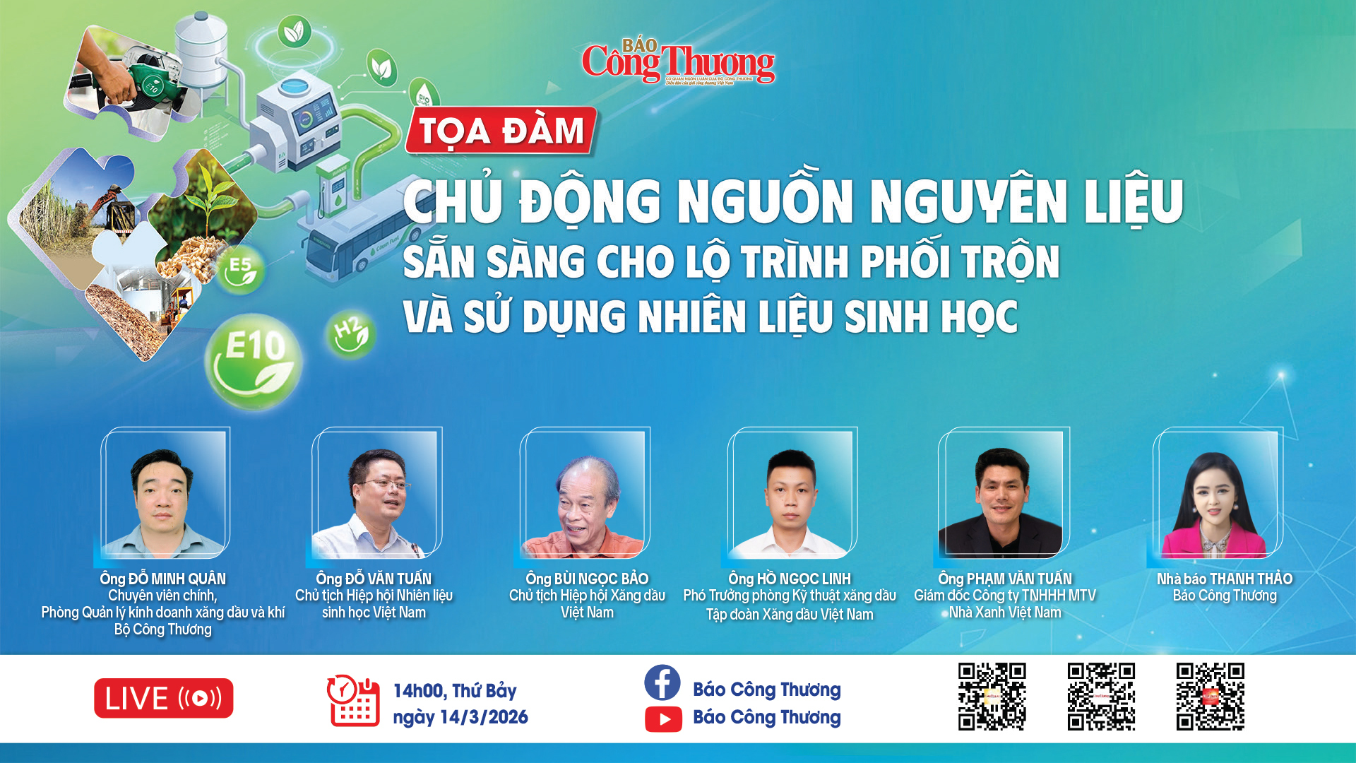 Đang diễn ra Toạ đàm về lộ trình phối trộn và sử dụng nhiên liệu sinh học  