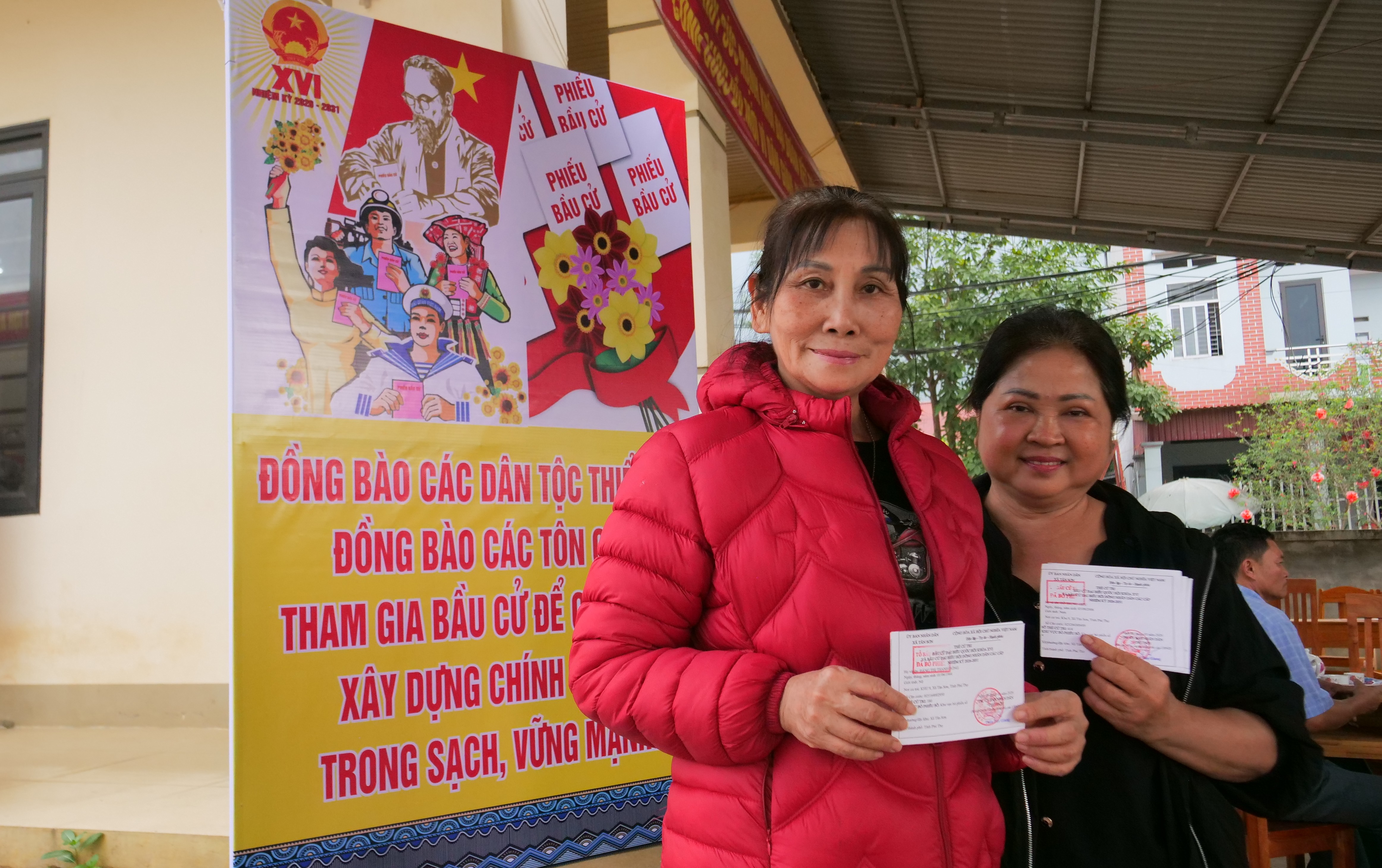 Không khí ngày bầu cử tại xã miền núi Tân Sơn, Phú Thọ