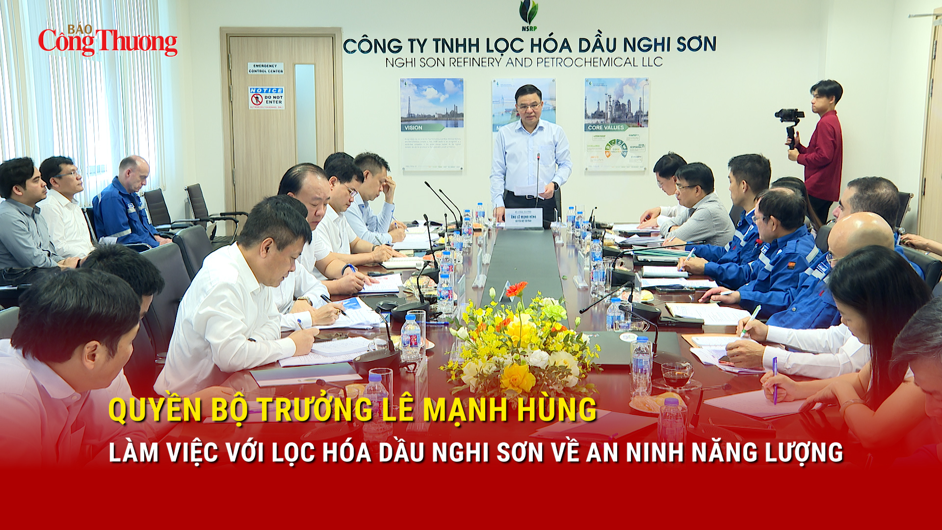 Quyền Bộ trưởng Lê Mạnh Hùng làm việc với Lọc hóa dầu Nghi Sơn về an ninh năng lượng