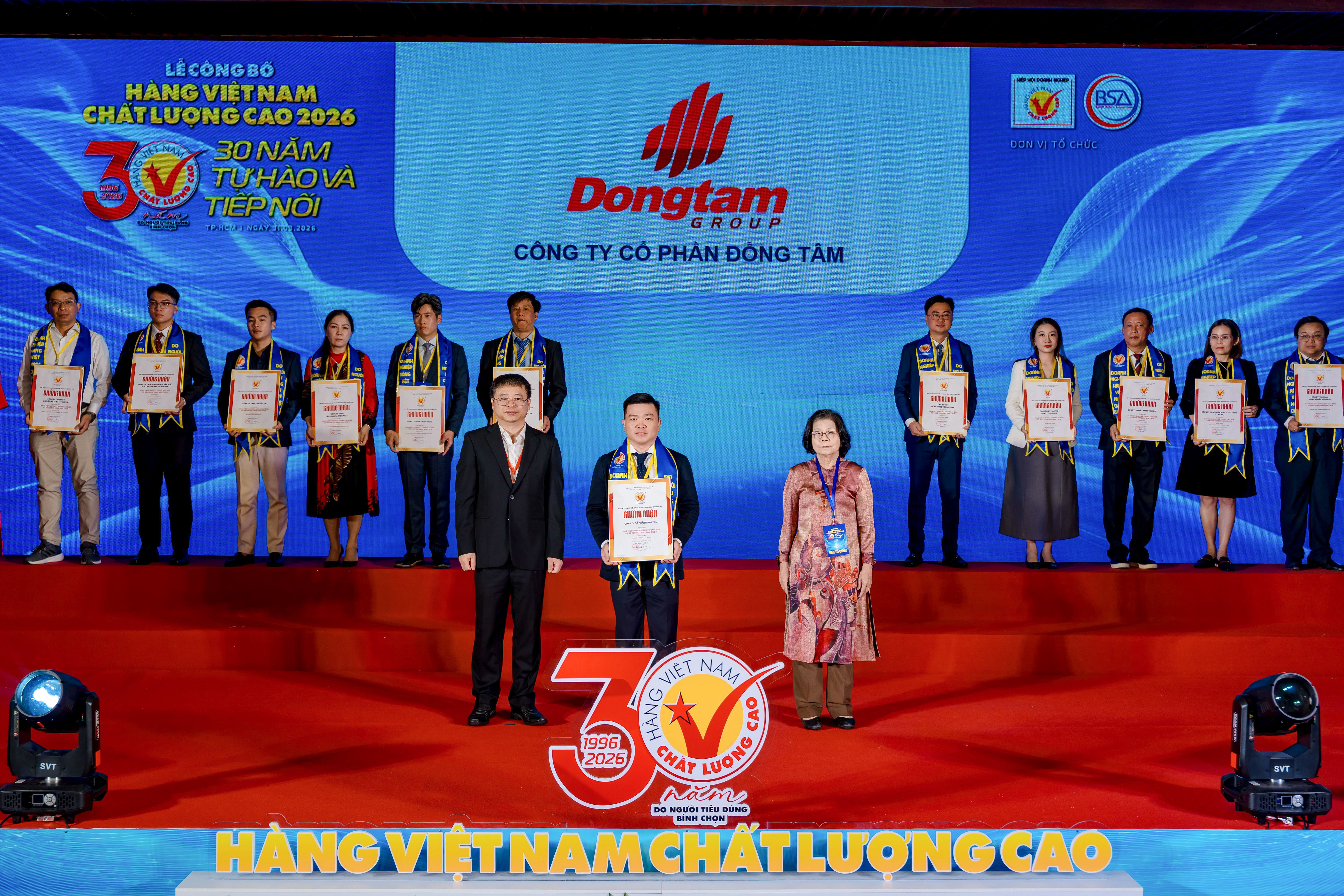 Đồng Tâm tiếp tục đạt danh hiệu Hàng Việt Nam chất lượng cao