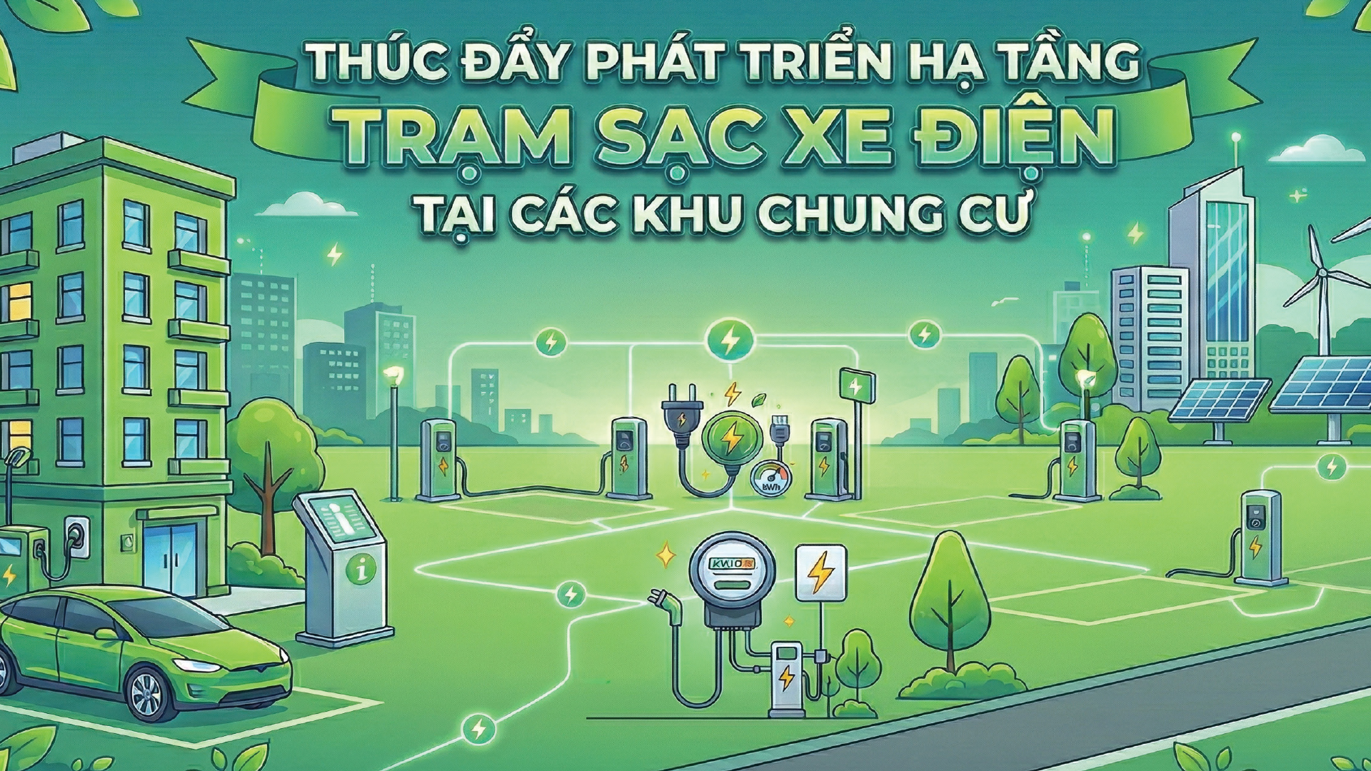 Infographic | Thúc đẩy phát triển hạ tầng trạm sạc xe điện chung cư