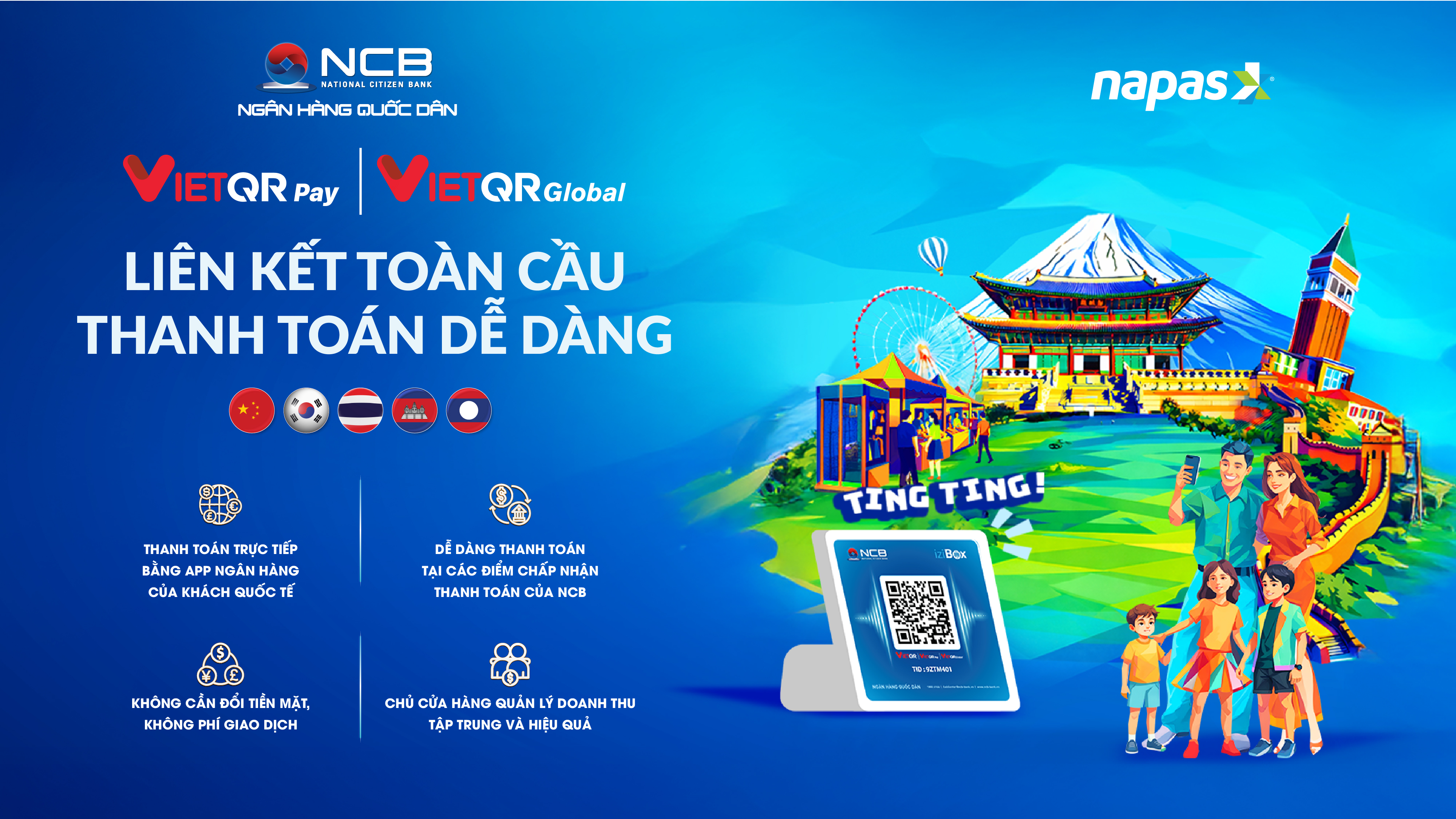 Khách quốc tế thanh toán QR tại Sun World