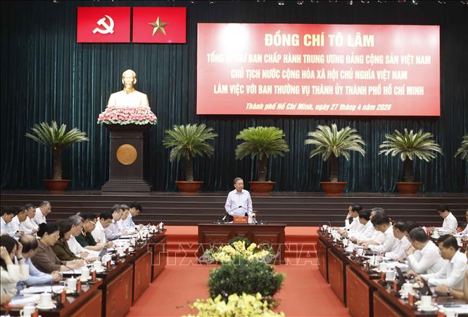 Tổng Bí thư, Chủ tịch nước Tô Lâm: TP Hồ Chí Minh phải đi đầu, biến các nghị quyết chiến lược thành thực tiễn sống động