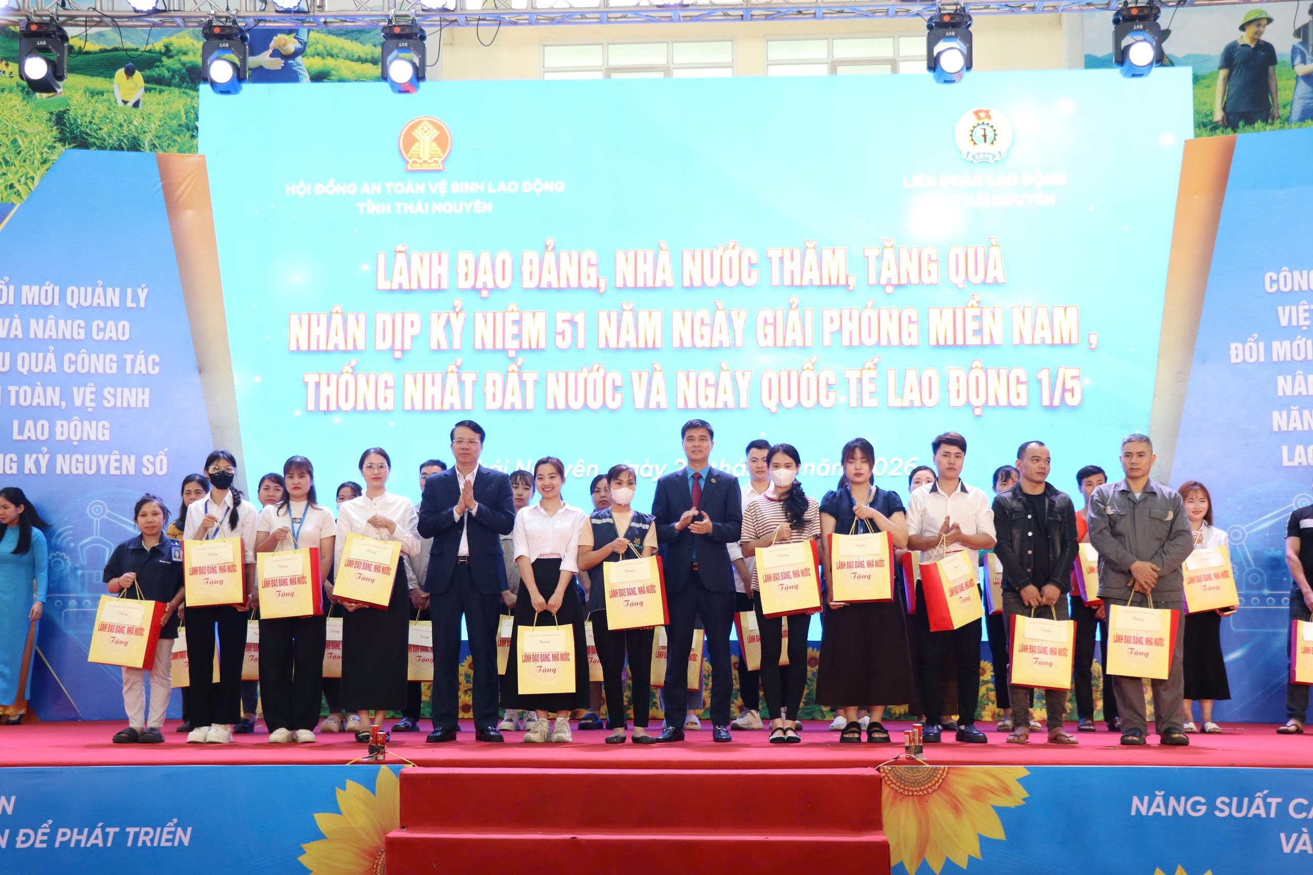 Thái Nguyên đẩy mạnh chăm lo công nhân và an toàn lao động năm 2026