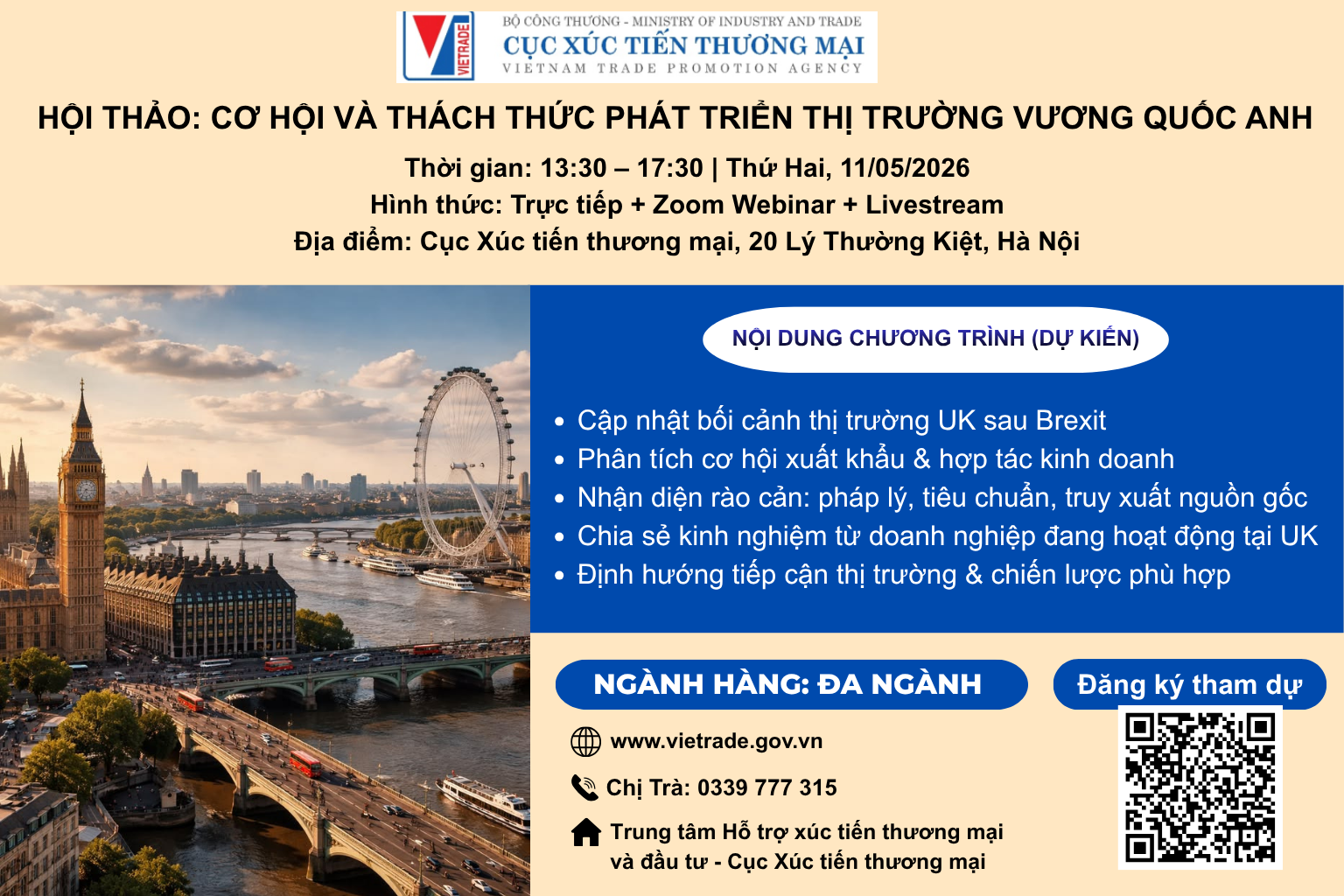 Cơ hội và thách thức phát triển thị trường Vương quốc Anh