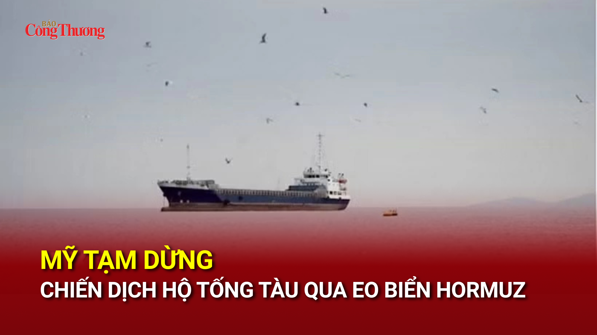 Mỹ tạm dừng chiến dịch hộ tống tàu qua eo biển Hormuz