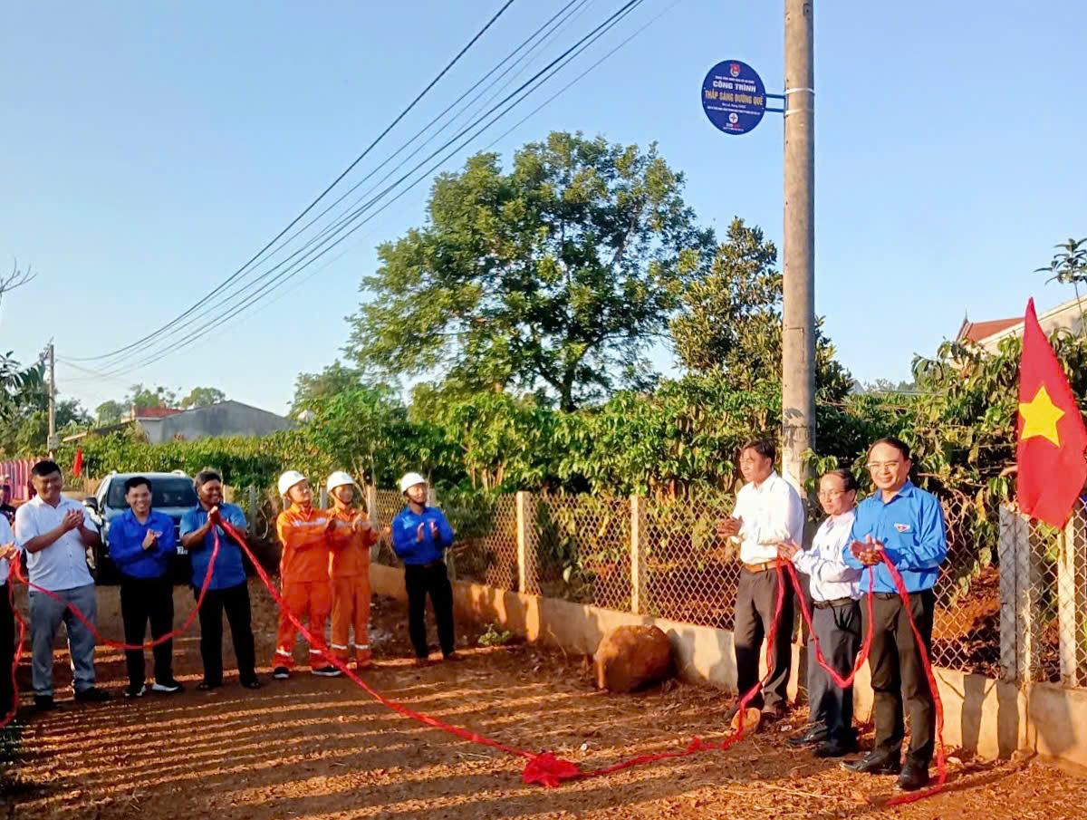 Gia Lai: Điện về làng thông qua các công trình 'thắp sáng đường quê'
