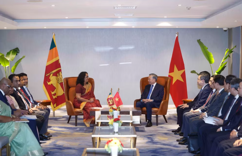 Tổng Bí thư, Chủ tịch nước Tô Lâm hội kiến Thủ tướng Sri Lanka Harini