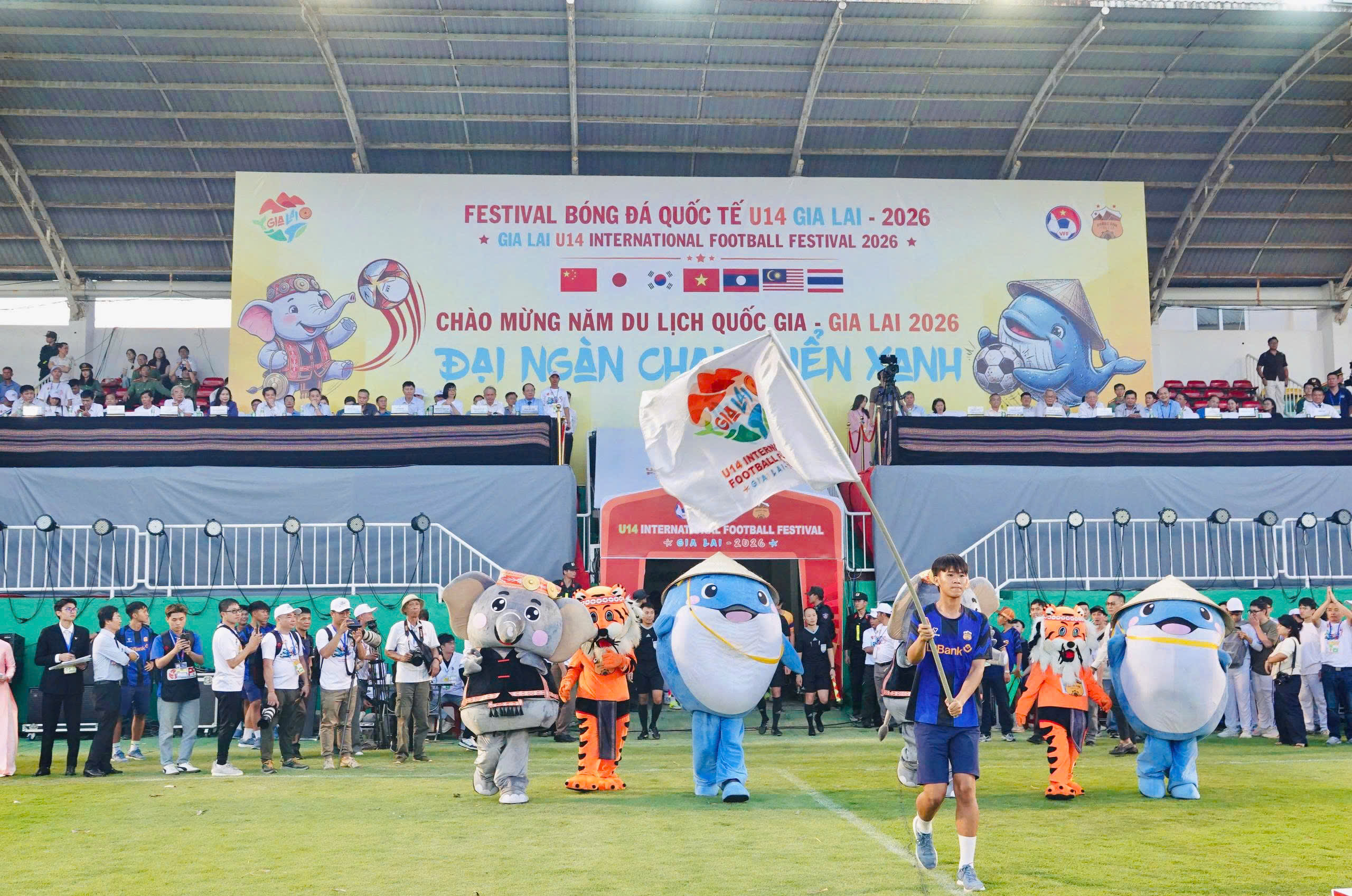 Festival Bóng đá Quốc tế U14 Gia Lai 2026 chính thức khai mạc