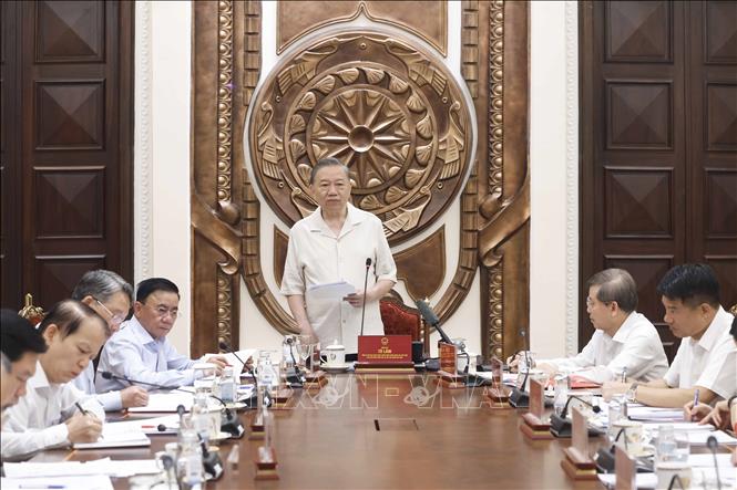 Tổng Bí thư, Chủ tịch nước Tô Lâm: Kiện toàn các BCĐ của Trung ương về hoàn thiện thể chế, pháp luật và cải cách tư pháp