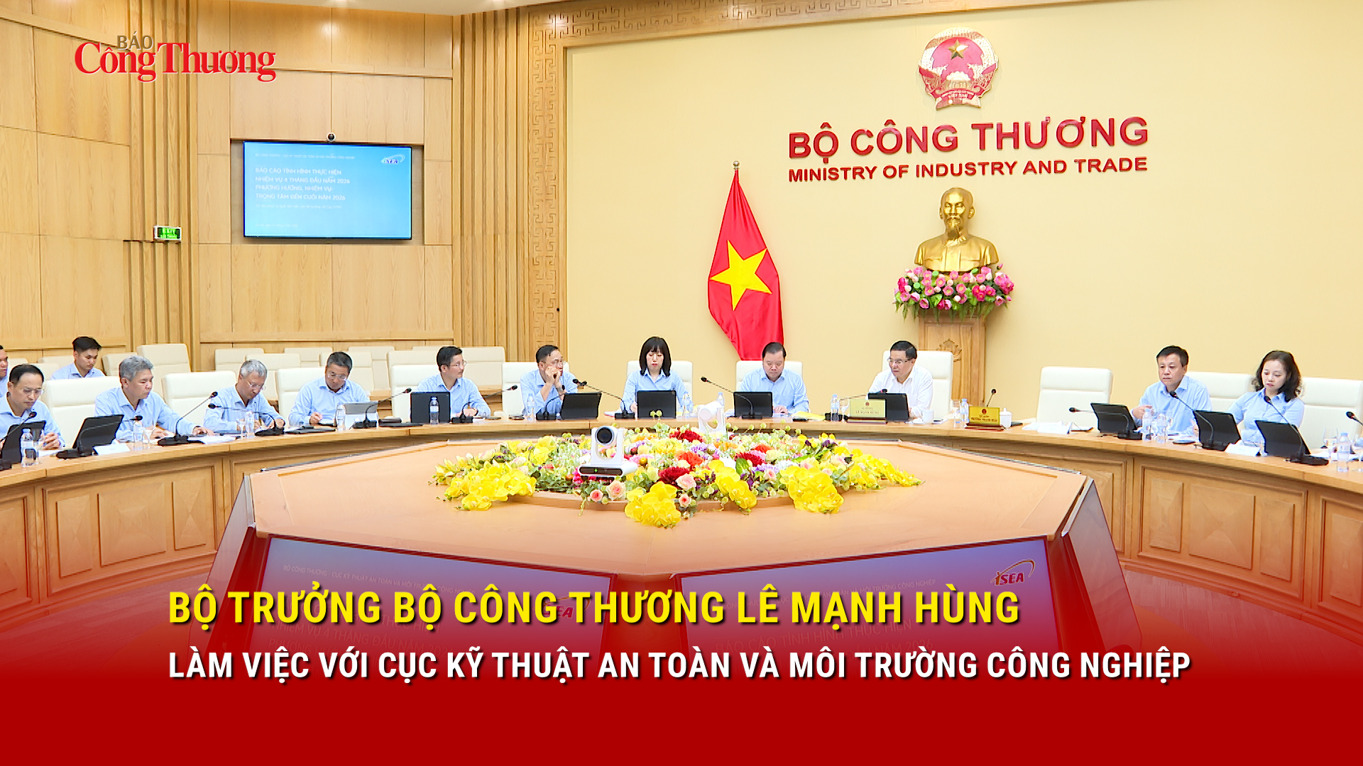 Bộ trưởng Bộ Công Thương Lê Mạnh Hùng làm việc với Cục Kỹ thuật an toàn và Môi trường công nghiệp