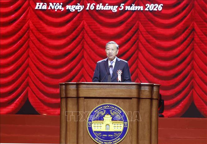 Toàn văn phát biểu của Tổng Bí thư, Chủ tịch nước Tô Lâm tại Lễ kỷ niệm 120 năm Ngày truyền thống Đại học Quốc gia Hà Nội