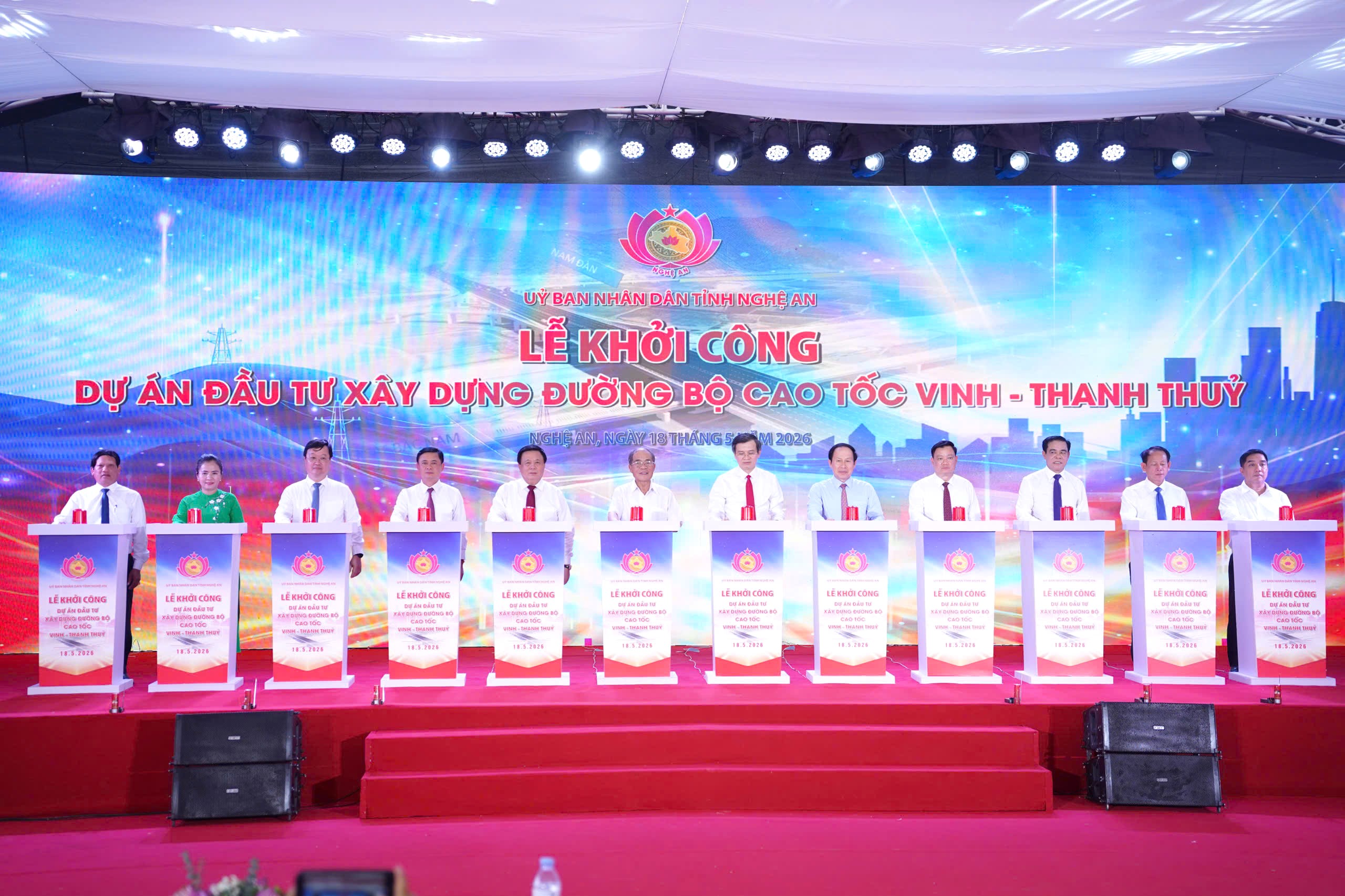 Nghệ An: Khởi công cao tốc Vinh - Thanh Thủy