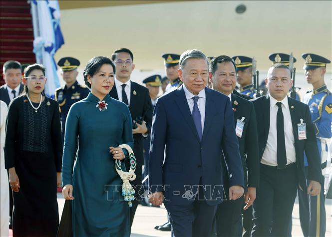 Truyền thông Thái Lan đưa tin đậm nét về chuyến thăm của Tổng Bí thư, Chủ tịch nước Tô Lâm