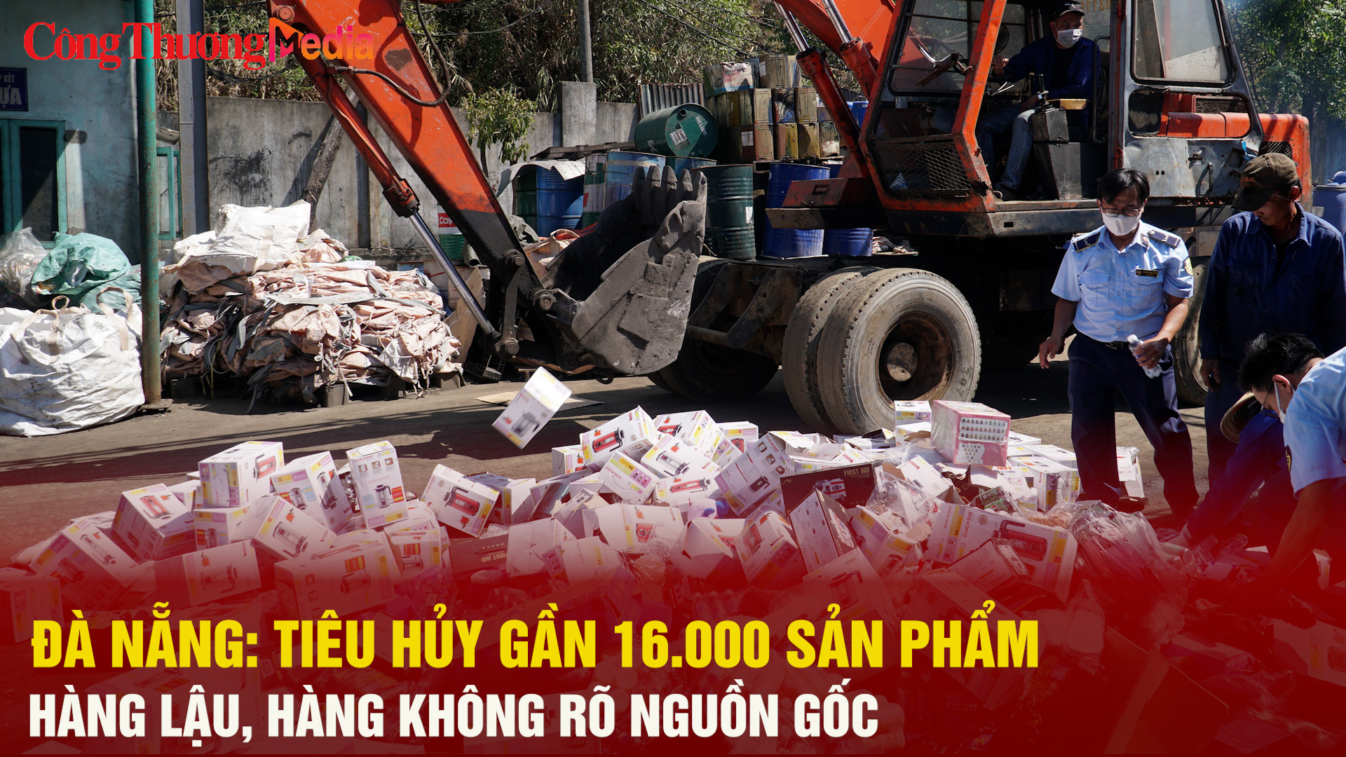 Đà Nẵng tiêu hủy gần 16.000 sản phẩm hàng lậu, hàng không rõ nguồn gốc
