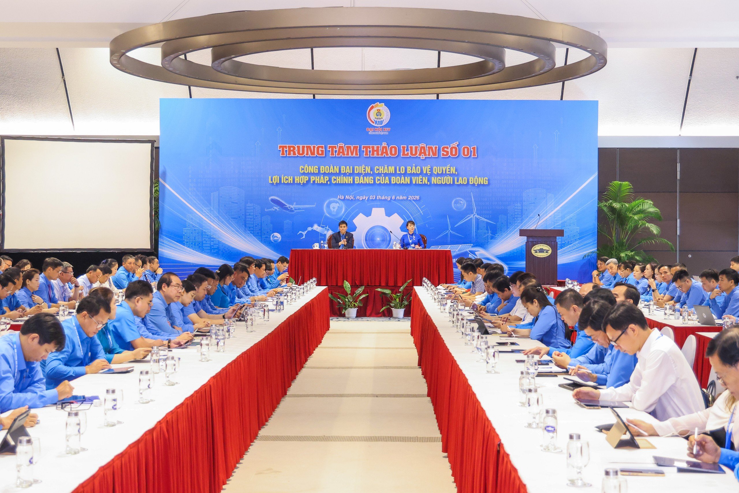 Chiều 3/6: Đại hội XIV Công đoàn Việt Nam tiếp tục thảo luận nhiều nội dung lớn 