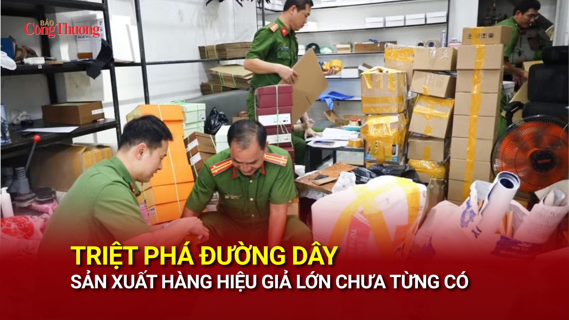 Cần Thơ: Triệt phá đường dây sản xuất hàng hiệu giả lớn chưa từng có