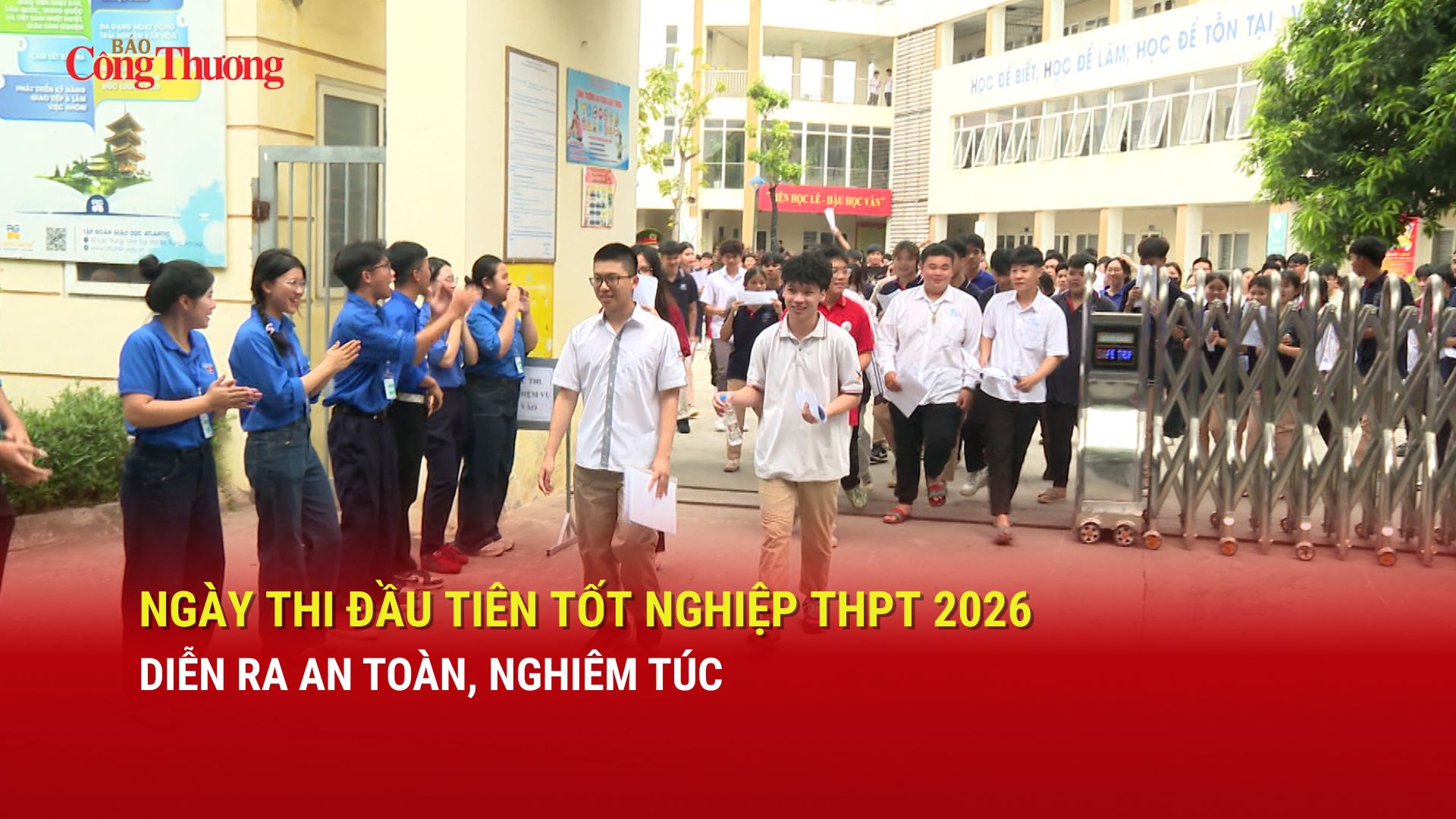 Ngày thi đầu tiên tốt nghiệp THPT 2026 diễn ra an toàn, nghiêm túc