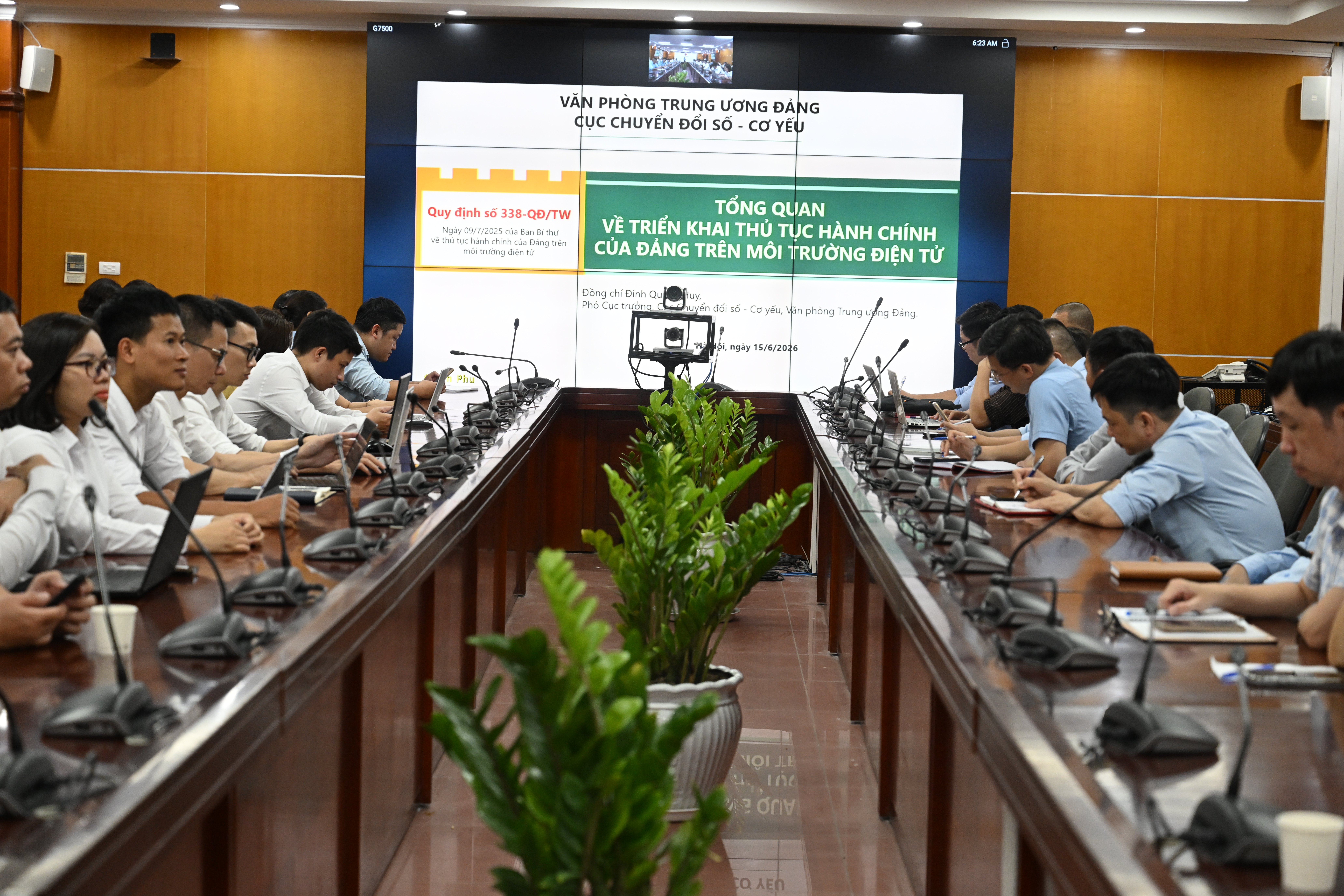 Hội nghị triển khai thủ tục hành chính của Đảng trên môi trường điện tử