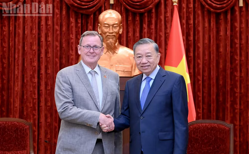 Tổng Bí thư, Chủ tịch nước Tô Lâm tiếp Phó Chủ tịch Quốc hội Cộng hòa Liên bang Đức