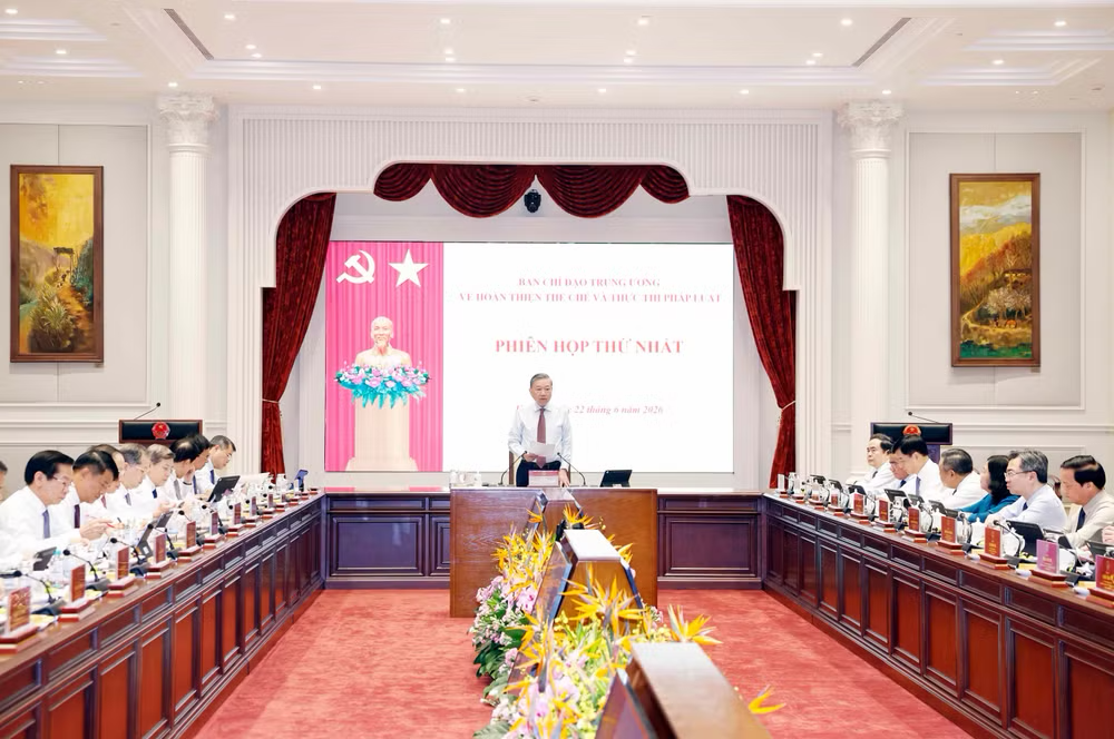 Ban Chỉ đạo Trung ương về hoàn thiện thể chế và thực thi pháp luật họp phiên thứ nhất
