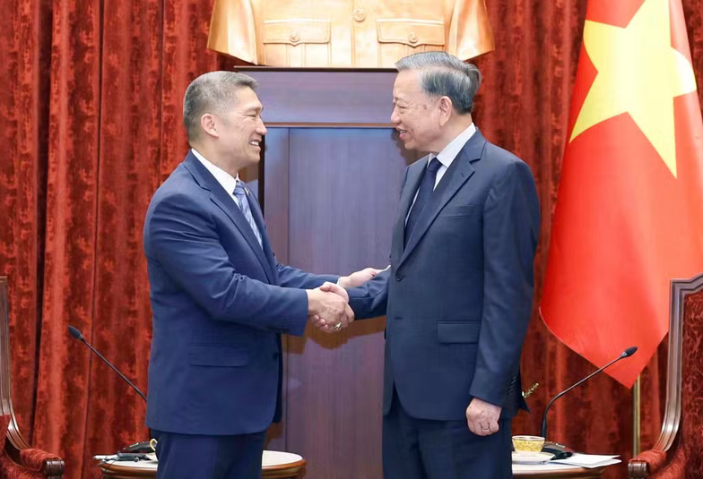 Tổng Bí thư, Chủ tịch nước Tô Lâm tiếp Quyền Bộ trưởng Hải quân Hoa Kỳ Hùng Cao