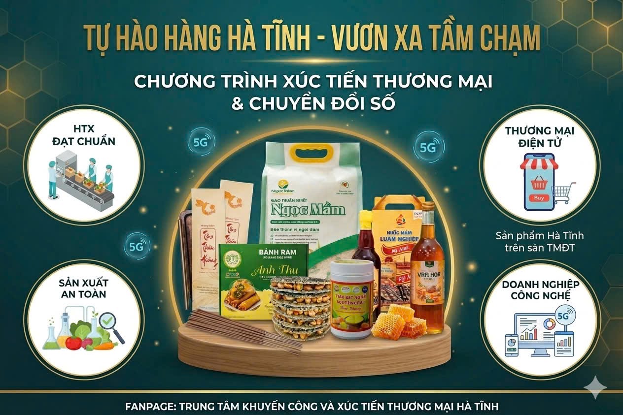 Người Hà Tĩnh ưu tiên dùng sản phẩm địa phương trên sàn thương mại điện tử