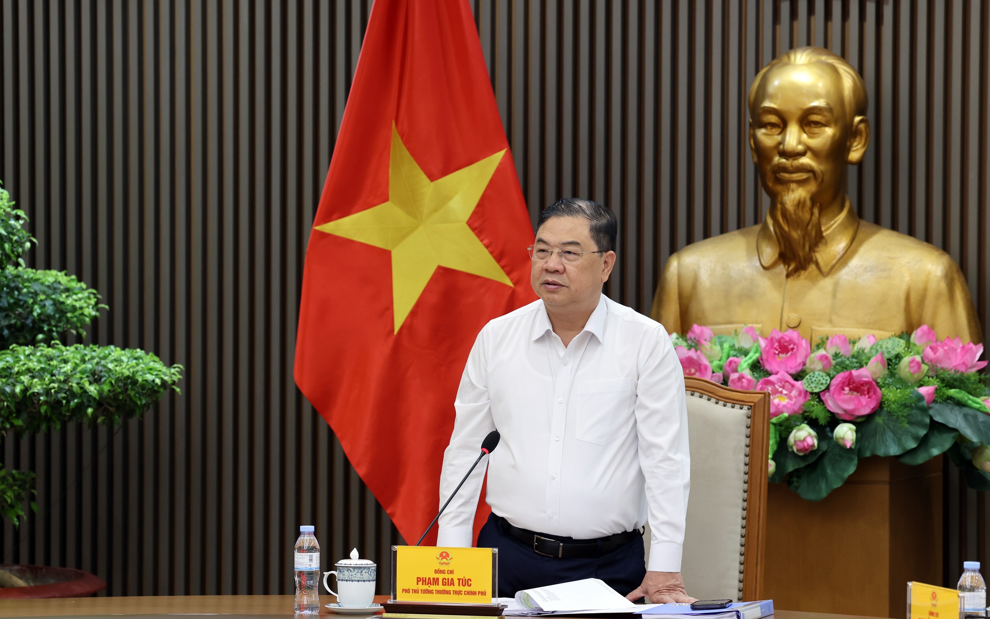 Phó Thủ tướng Thường trực Phạm Gia Túc yêu cầu đẩy nhanh tiến độ dự án chống ngập ở TP. Hồ Chí Minh