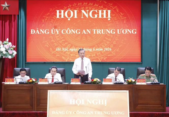 Tổng Bí thư, Chủ tịch nước Tô Lâm dự Hội nghị Đảng ủy Công an Trung ương