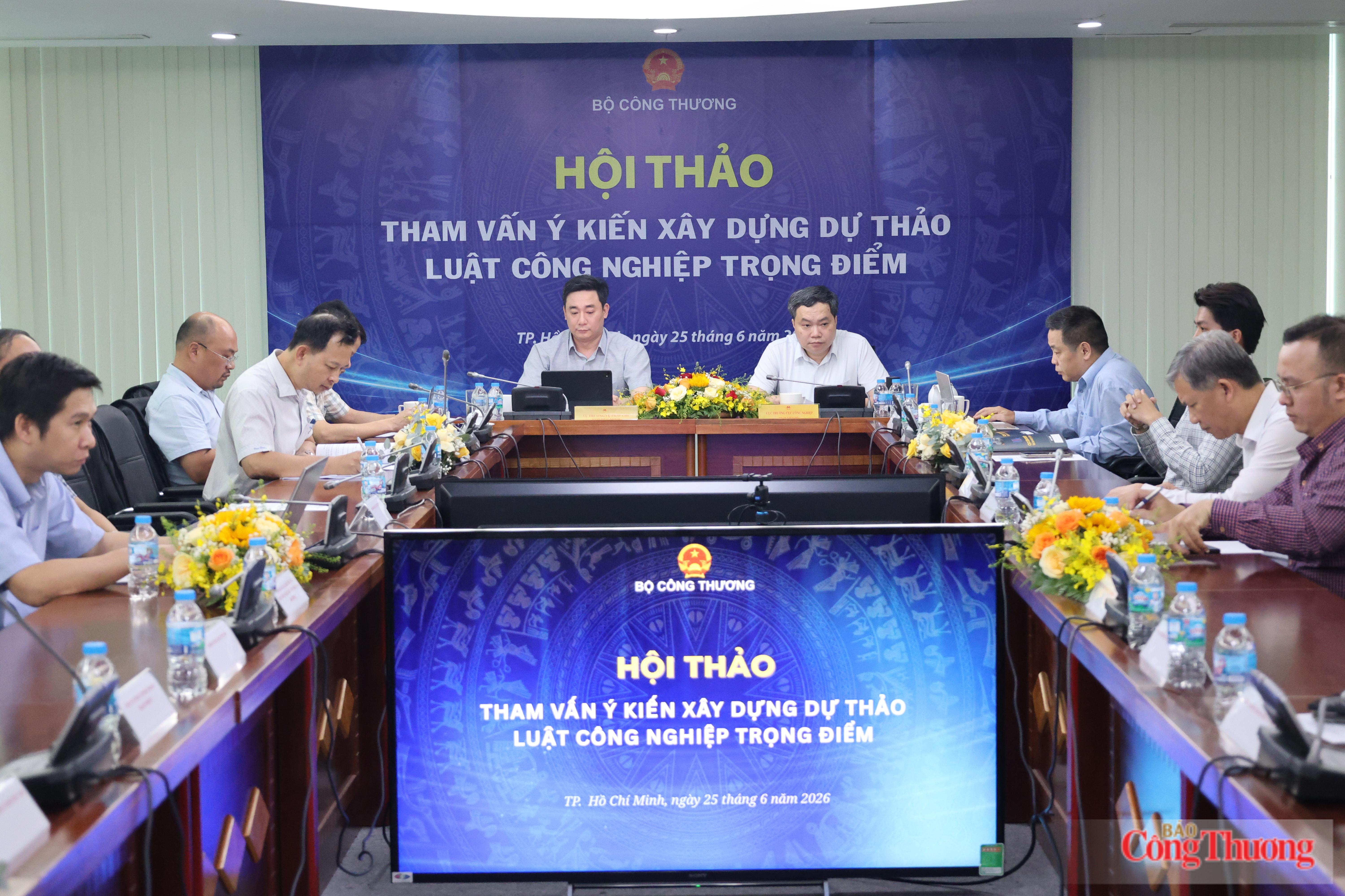 Bộ Công Thương lấy ý kiến về xây dựng Luật Công nghiệp trọng điểm