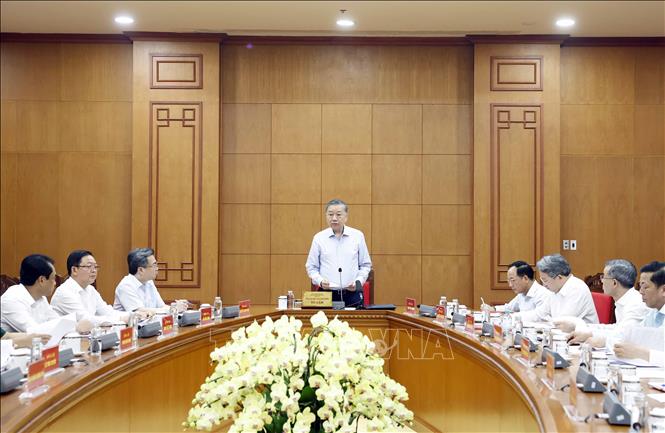 Tổng Bí thư, Chủ tịch nước Tô Lâm: Tạo nền căn bản để chuyển từ ứng phó thiên tai sang quản trị rủi ro thiên tai