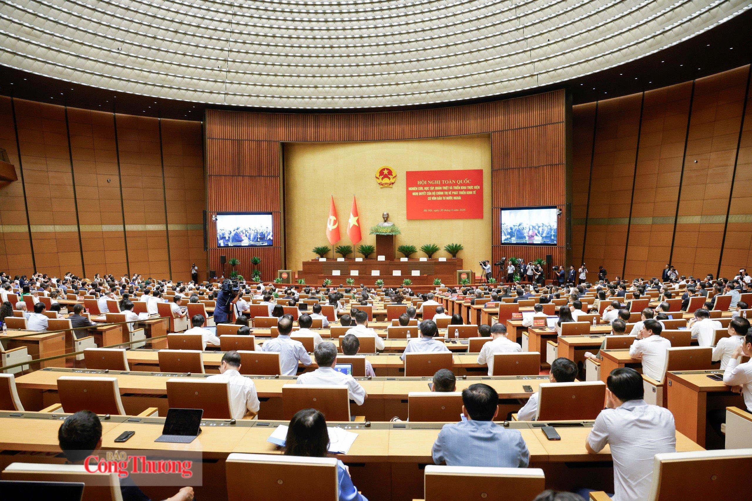 Hội nghị toàn quốc triển khai thực hiện Nghị quyết 10-NQ/TW về phát triển kinh tế vốn đầu tư nước ngoài