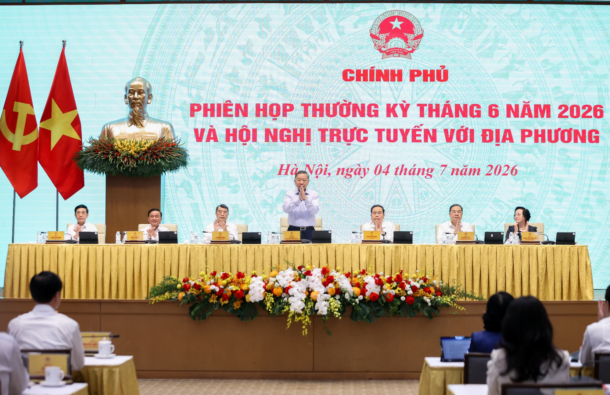 Tổng Bí thư, Chủ tịch nước Tô Lâm dự phiên họp Chính phủ thường kỳ tháng 6/2026 và Hội nghị trực tuyến Chính phủ với các địa phương