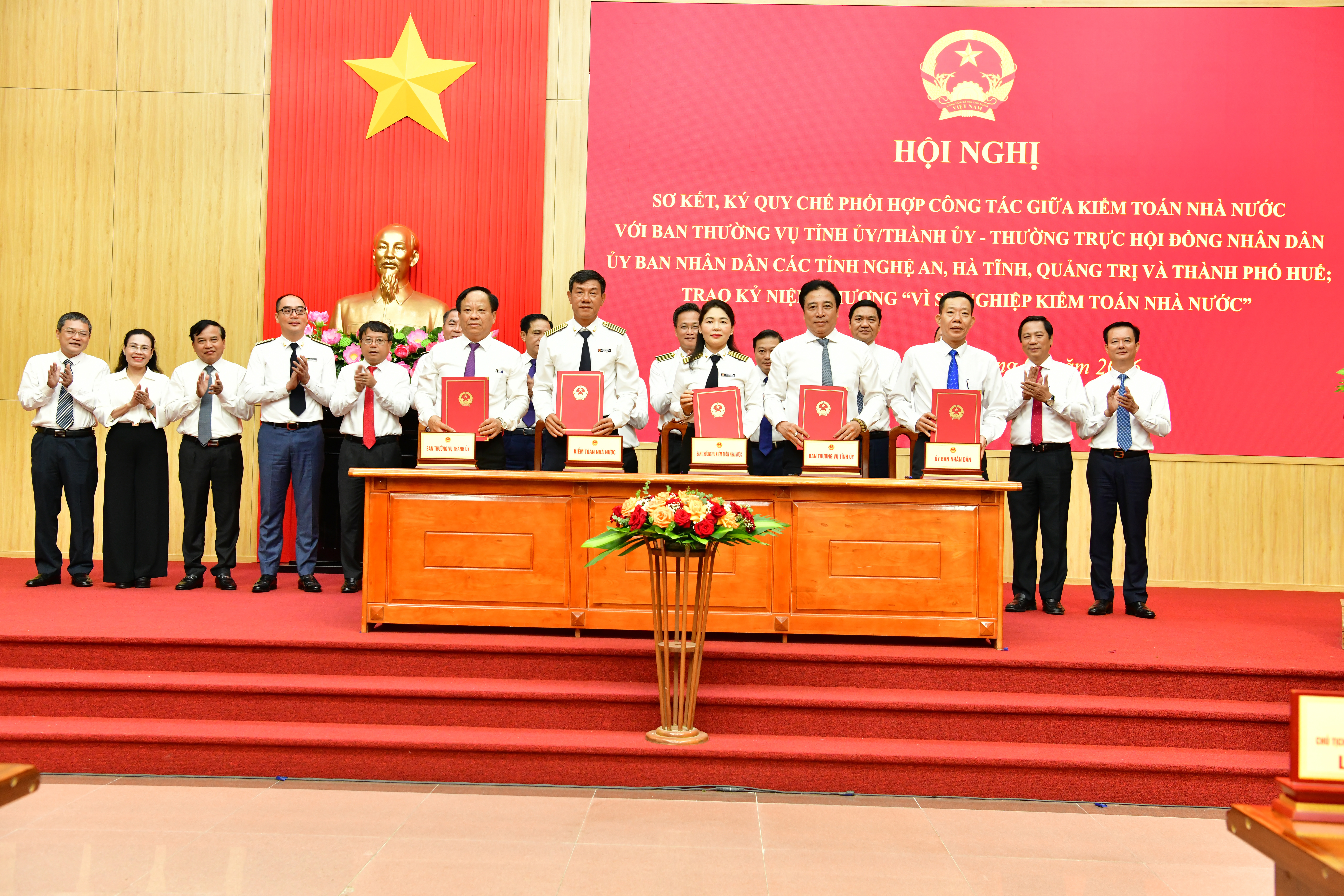 Kiểm toán nhà nước ký Quy chế phối hợp với Nghệ An, Hà Tĩnh, Quảng Trị và TP. Huế