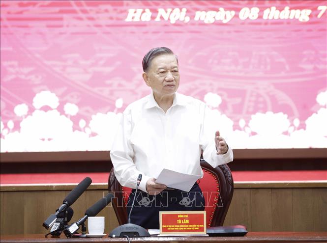 Tổng Bí thư, Chủ tịch nước Tô Lâm: Hà Nội phải tăng trưởng nhanh hơn, chất lượng phát triển phải tốt hơn