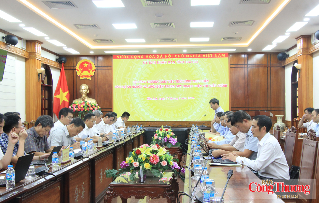 Thứ trưởng Nguyễn Hoàng Long làm việc tại Gia Lai về Quy hoạch điện VIII điều chỉnh