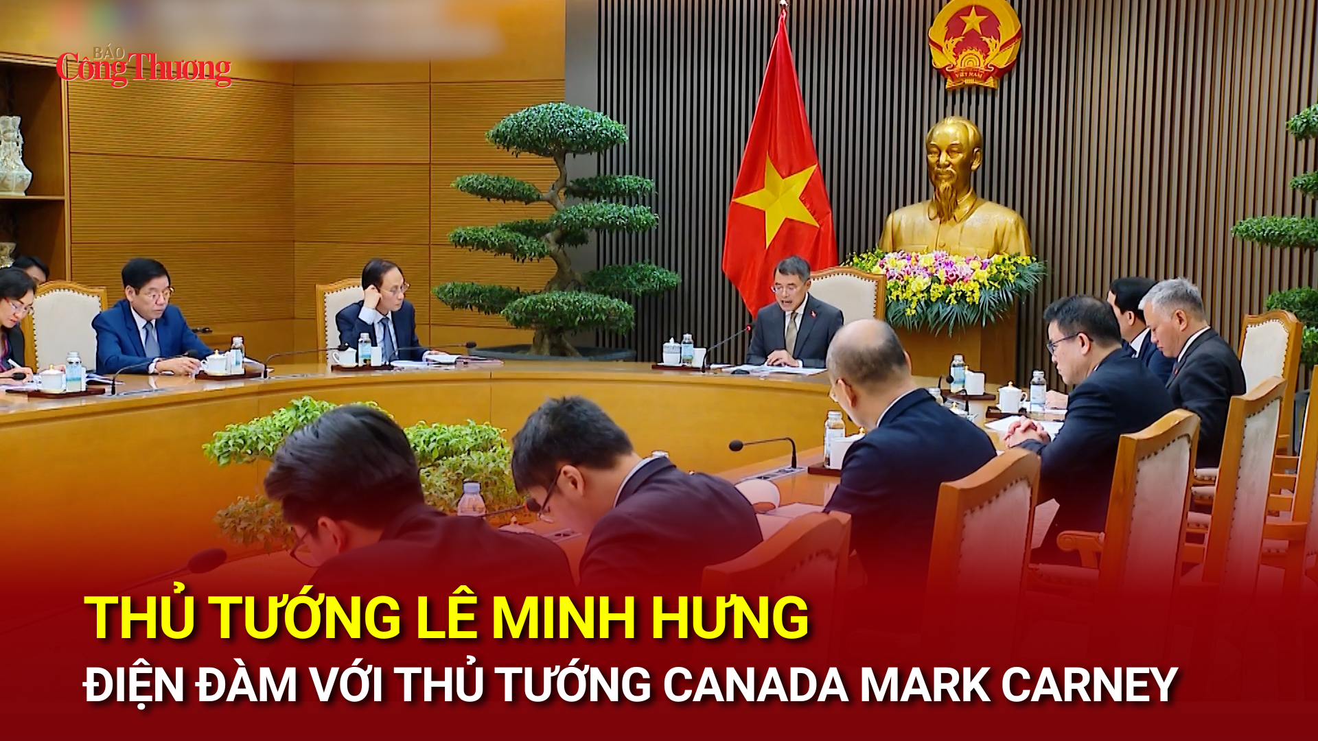 Thủ tướng Lê Minh Hưng điện đàm với Thủ tướng Canada Mark Carney