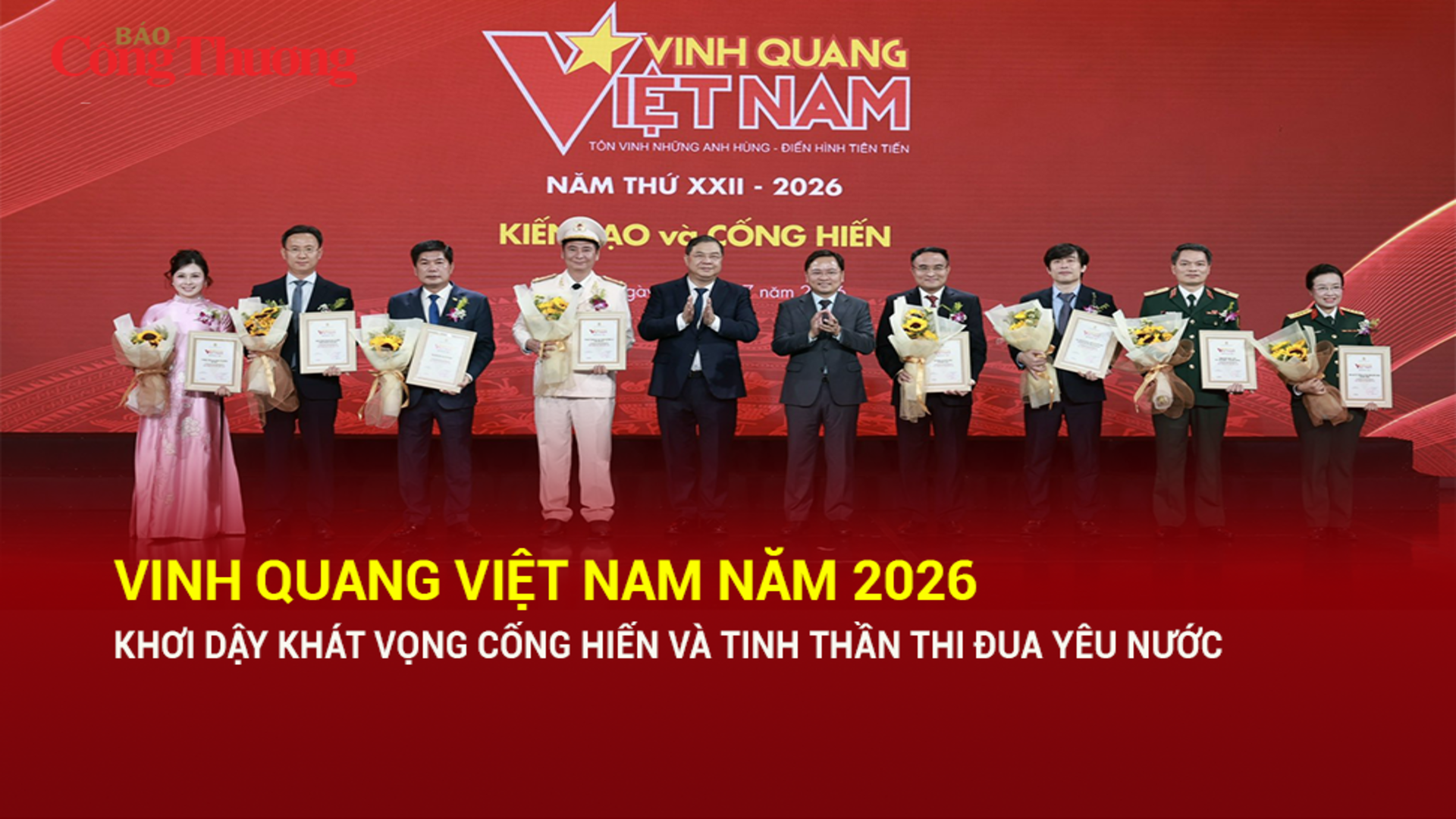 Vinh quang Việt Nam năm 2026: Khơi dậy khát vọng cống hiến và tinh thần thi đua yêu nước