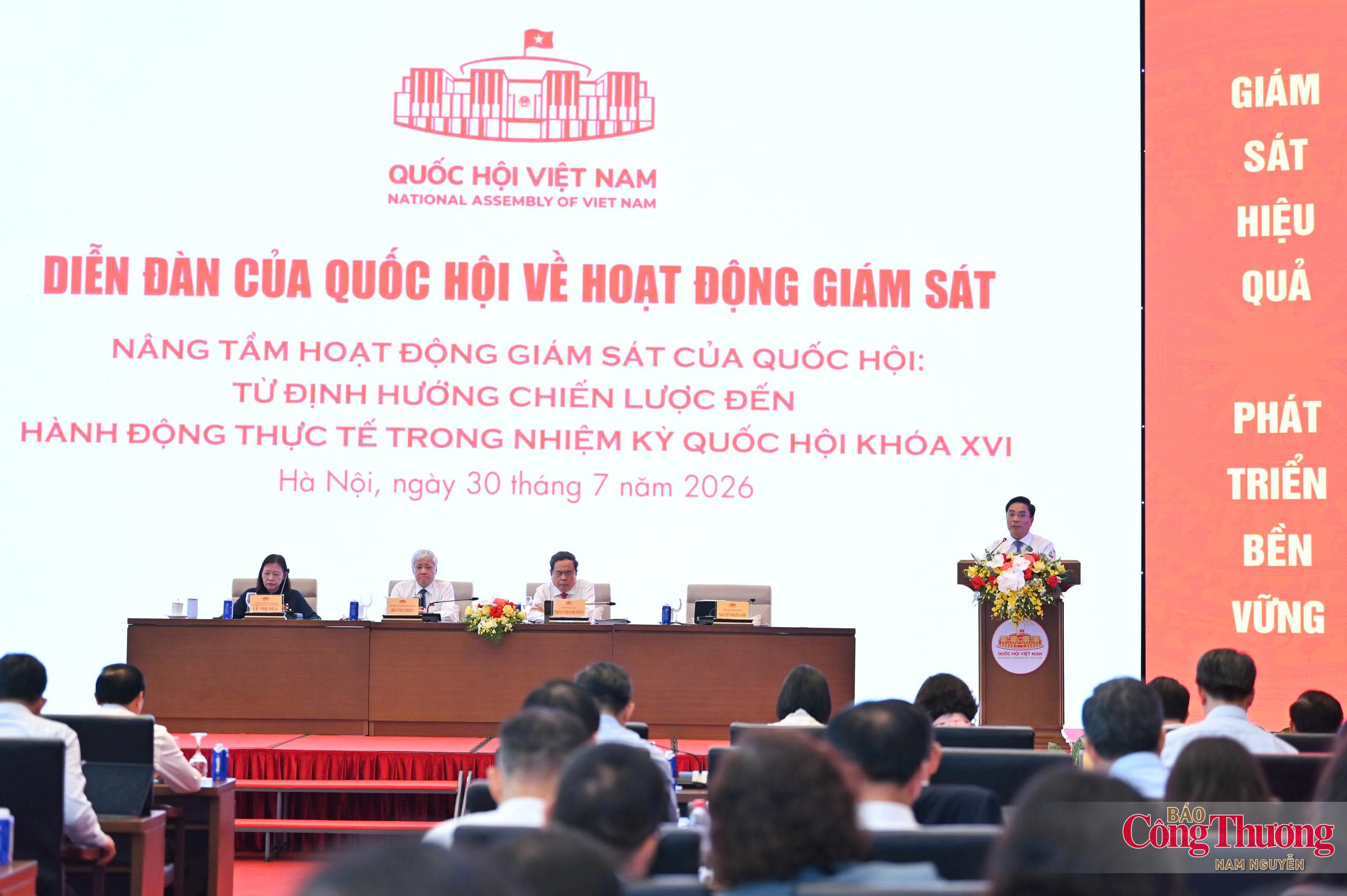 Giám sát phải trở thành động lực hoàn thiện thể chế