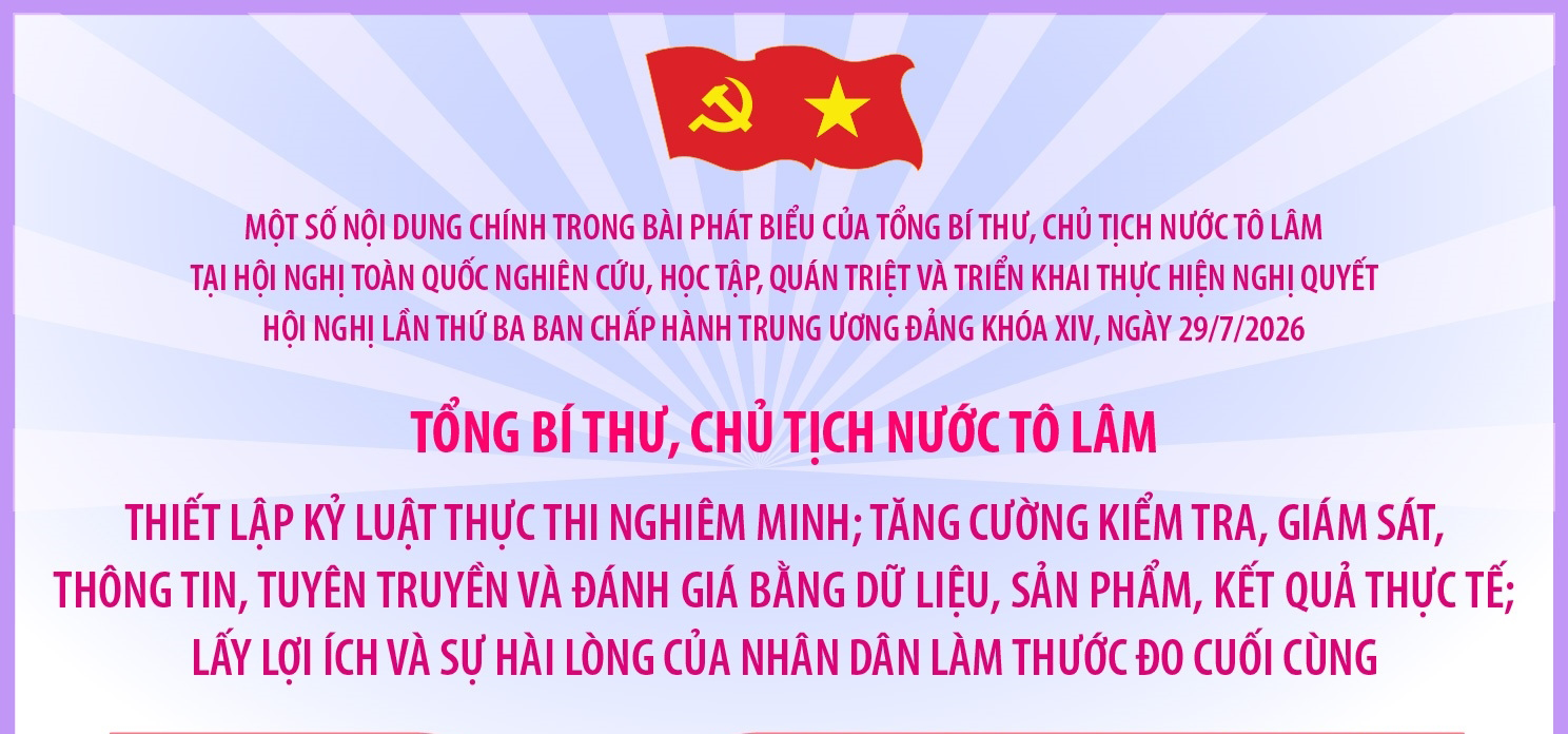  Tổng Bí thư, Chủ tịch nước Tô Lâm: Lấy lợi ích và sự hài lòng của Nhân dân làm thước đo cuối cùng