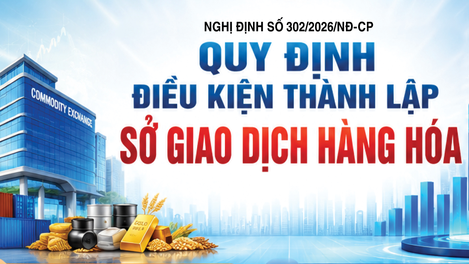 Infographic | Quy định điều kiện thành lập Sở giao dịch hàng hóa 