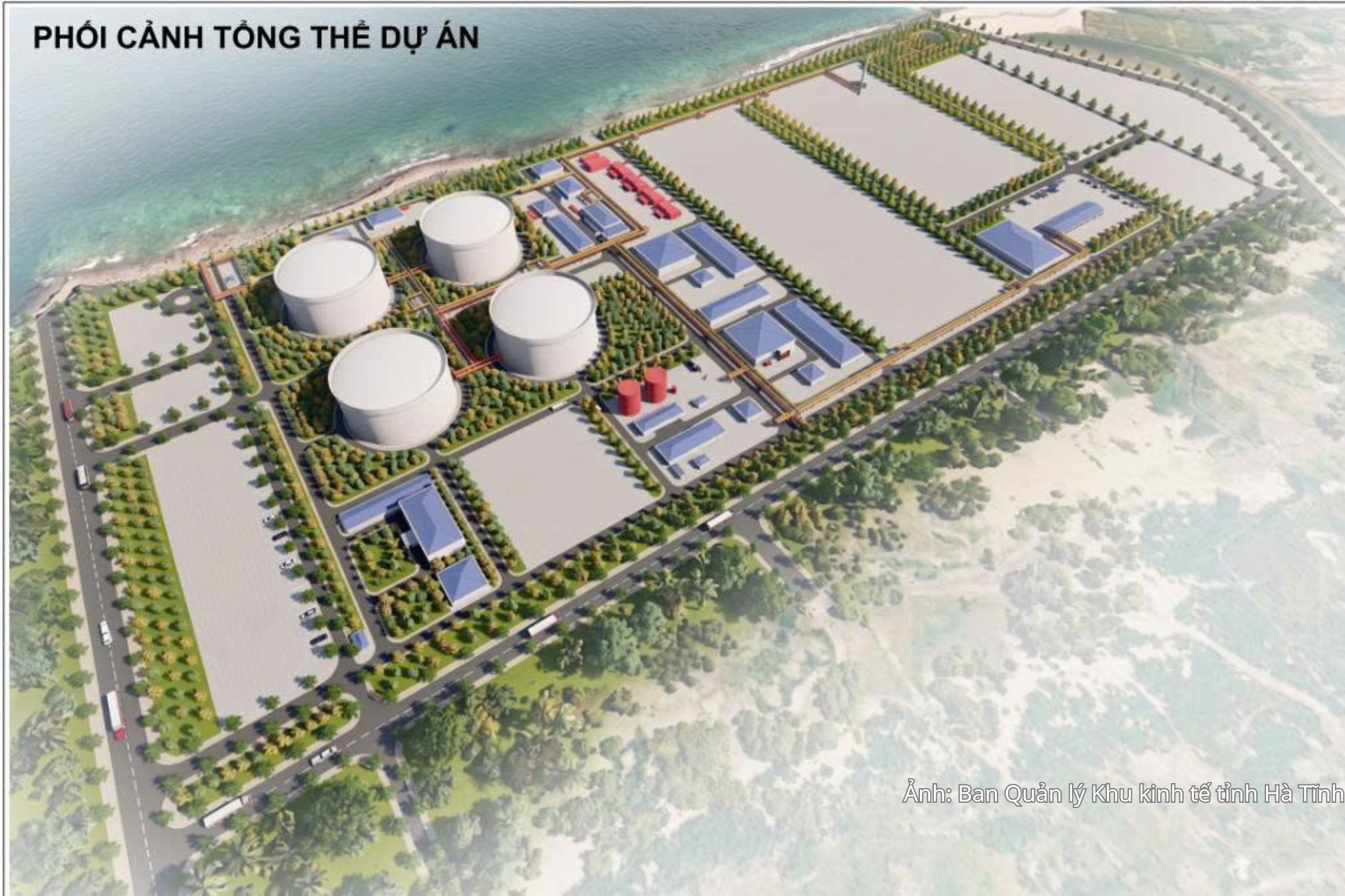 Phê duyệt quy hoạch chi tiết Dự án Kho LNG Bắc Trung Bộ ở Hà Tĩnh