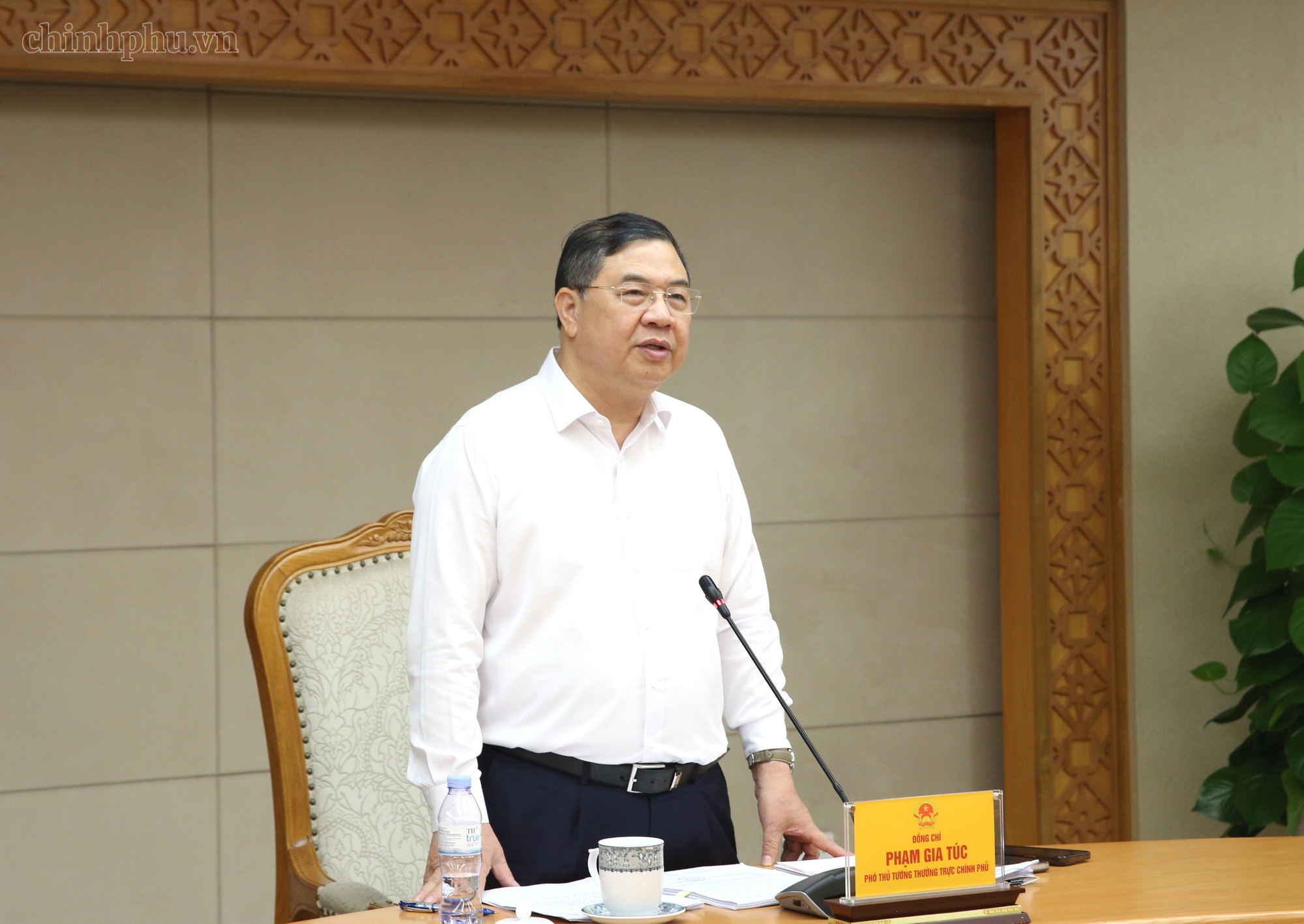 Phó Thủ tướng Thường trực Phạm Gia Túc chủ trì cuộc họp về sửa nghị định liên quan đến cơ quan Việt Nam ở nước ngoài