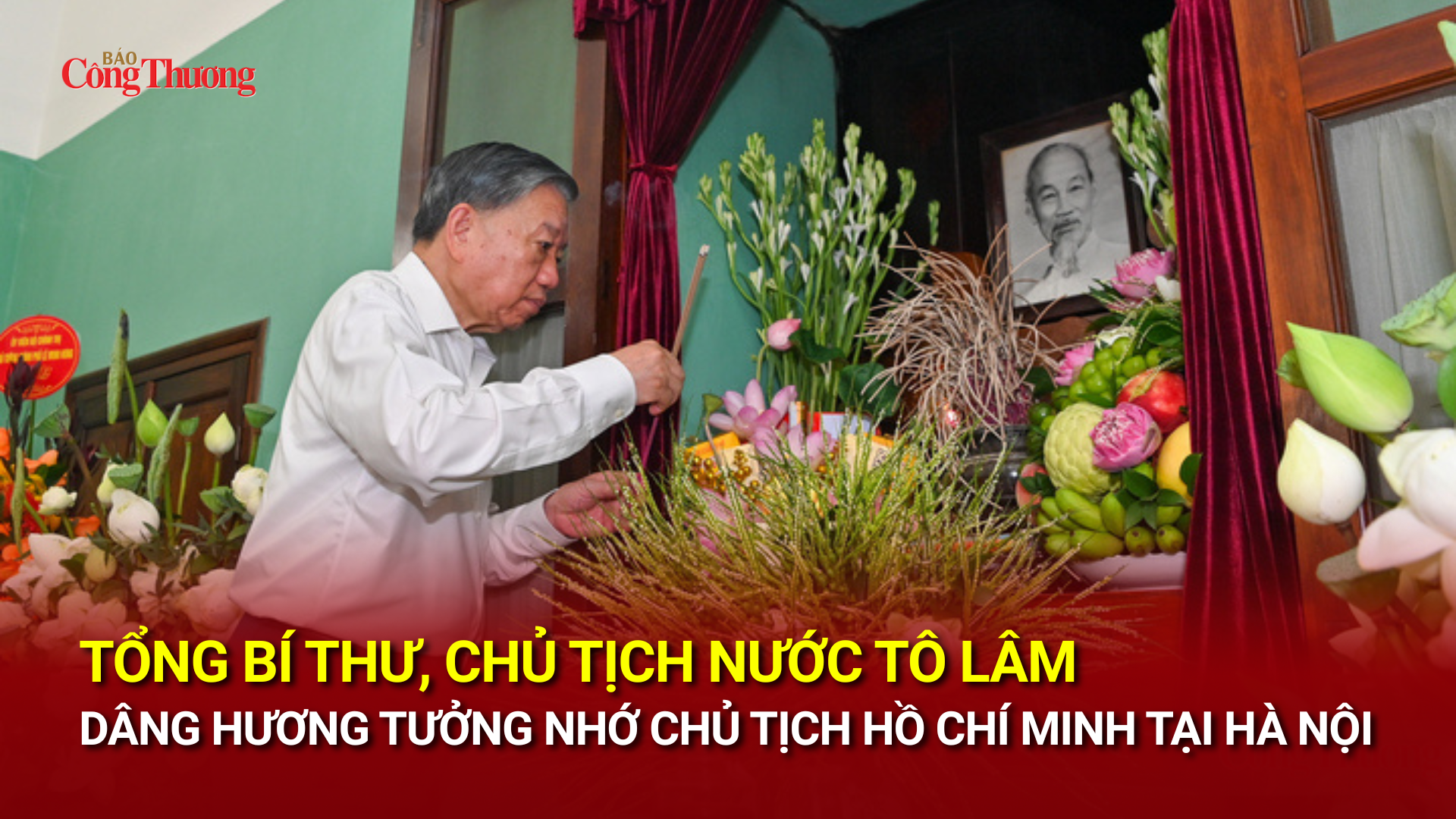 Tổng Bí thư, Chủ tịch nước Tô Lâm dâng hương tưởng nhớ Chủ tịch Hồ Chí Minh tại Hà Nội