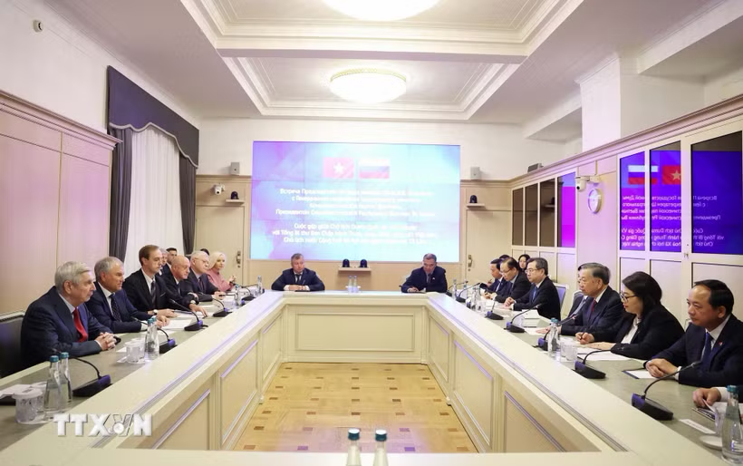 Tổng Bí thư, Chủ tịch nước Tô Lâm hội kiến Chủ tịch Duma Quốc gia Nga Vyacheslav Volodin